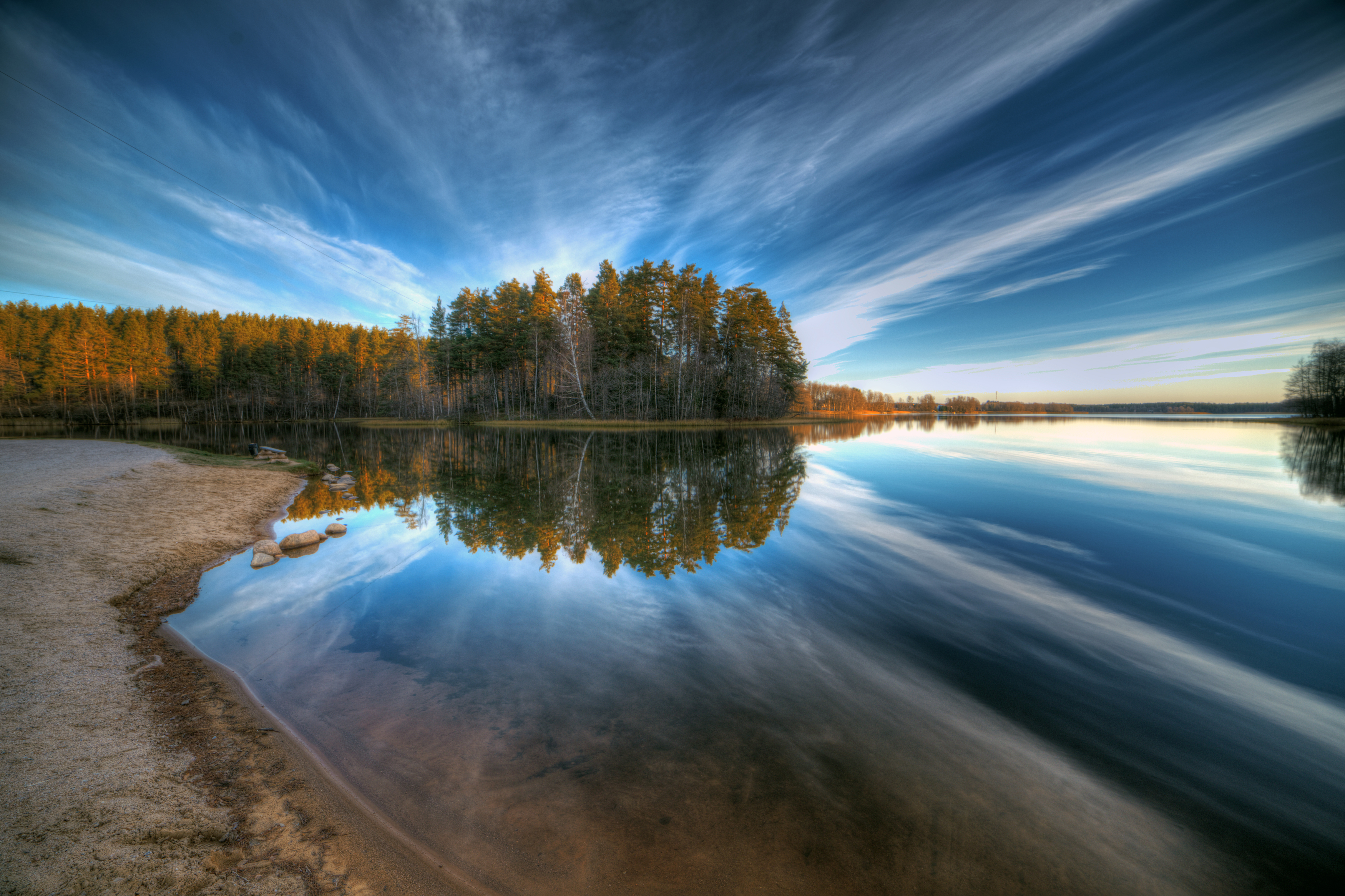 небо остров озеро вода, Голубцов Вячеслав
