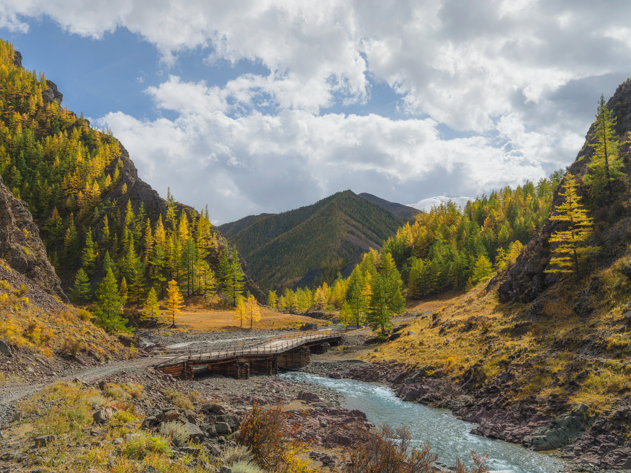 тыва, tuva, горы, солнце, утро, горная река, золотая осень, путешествие, journey, traveling, Леонтьев Константин