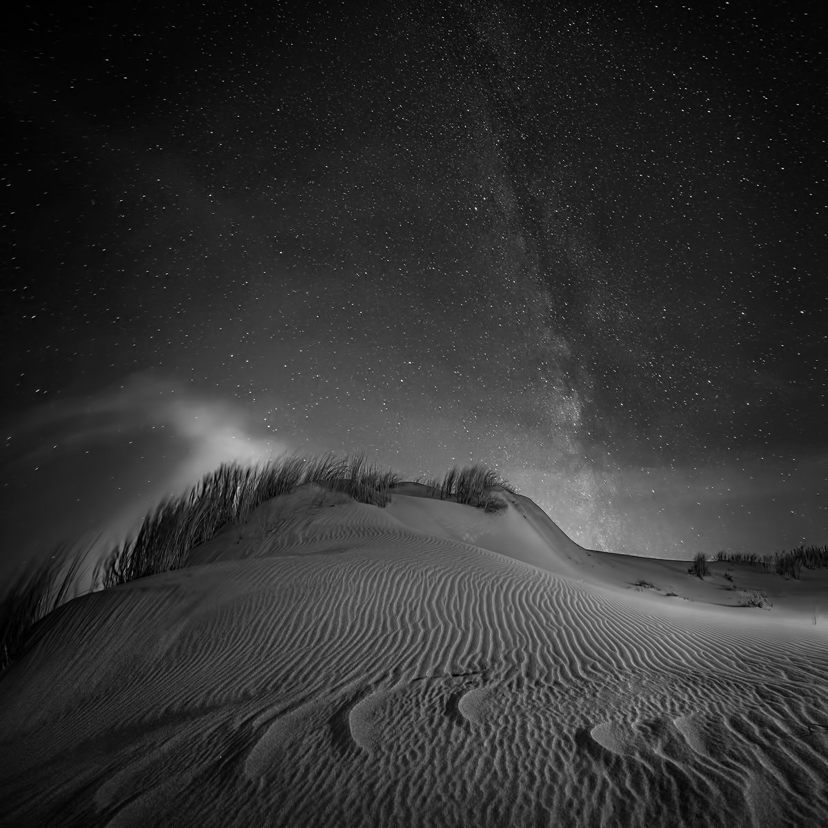 Black and white, Landscape, Nida.long exposure, Night, Nikon, Sutkus Rolandas