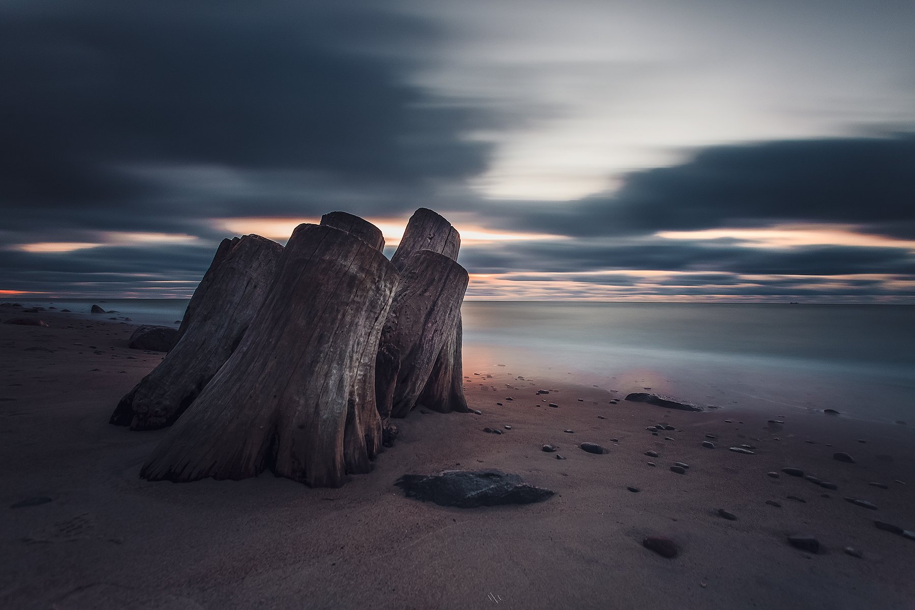 Baltic Sea, Long exposure, Sunset, Руслан Болгов (Axe)