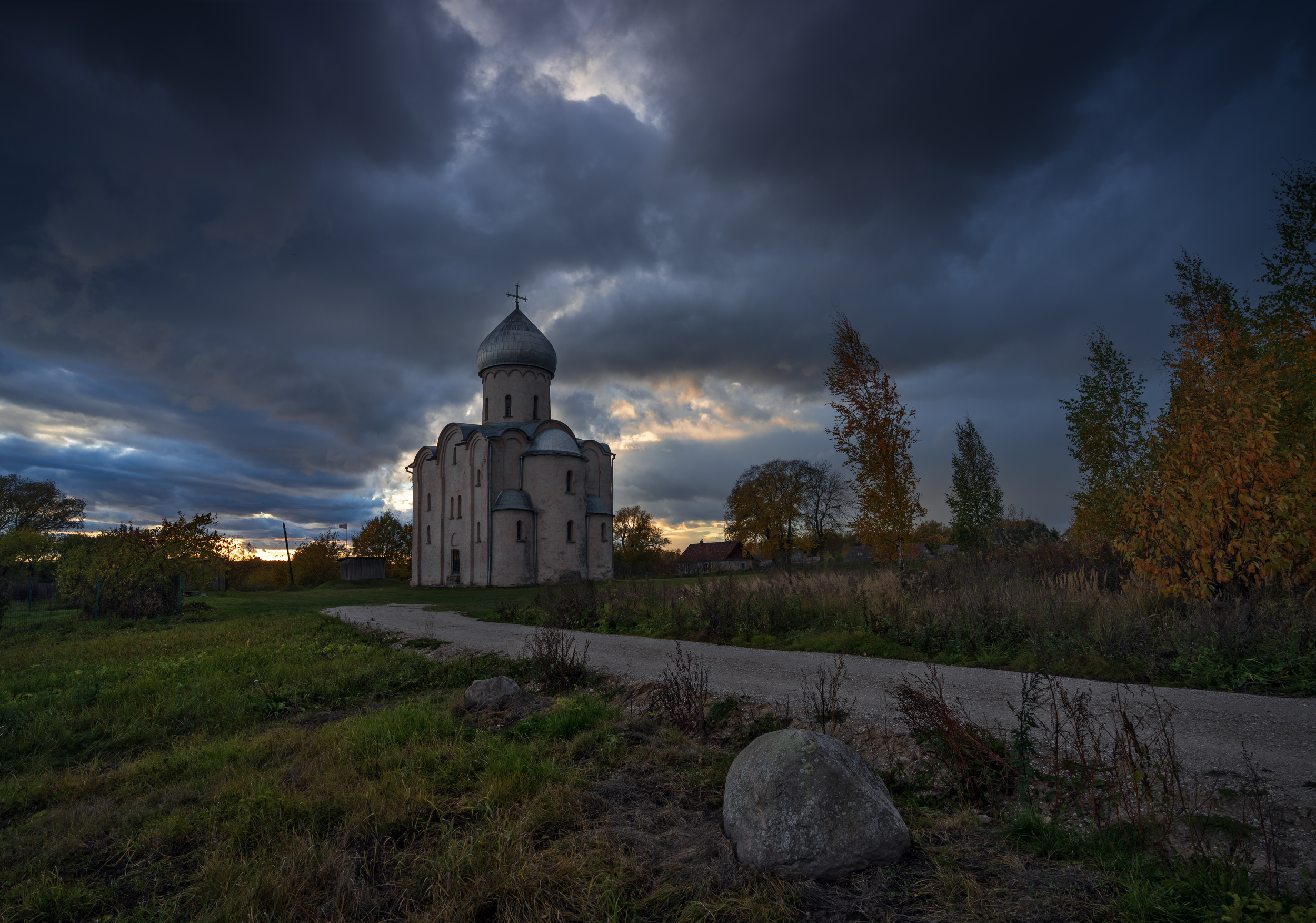 спас на нередице, великий новгород, осень, Зверев Олег