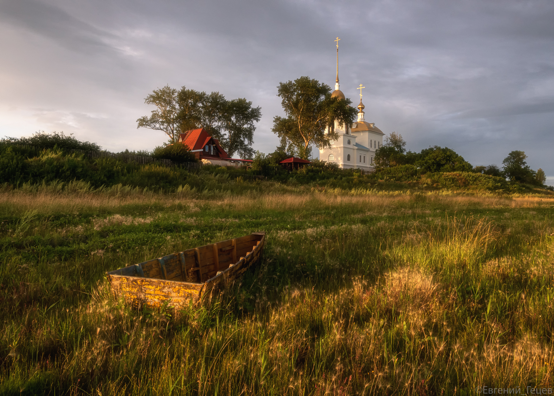 церковь, храм, россия, пейзаж, лето, Евгений Гецев