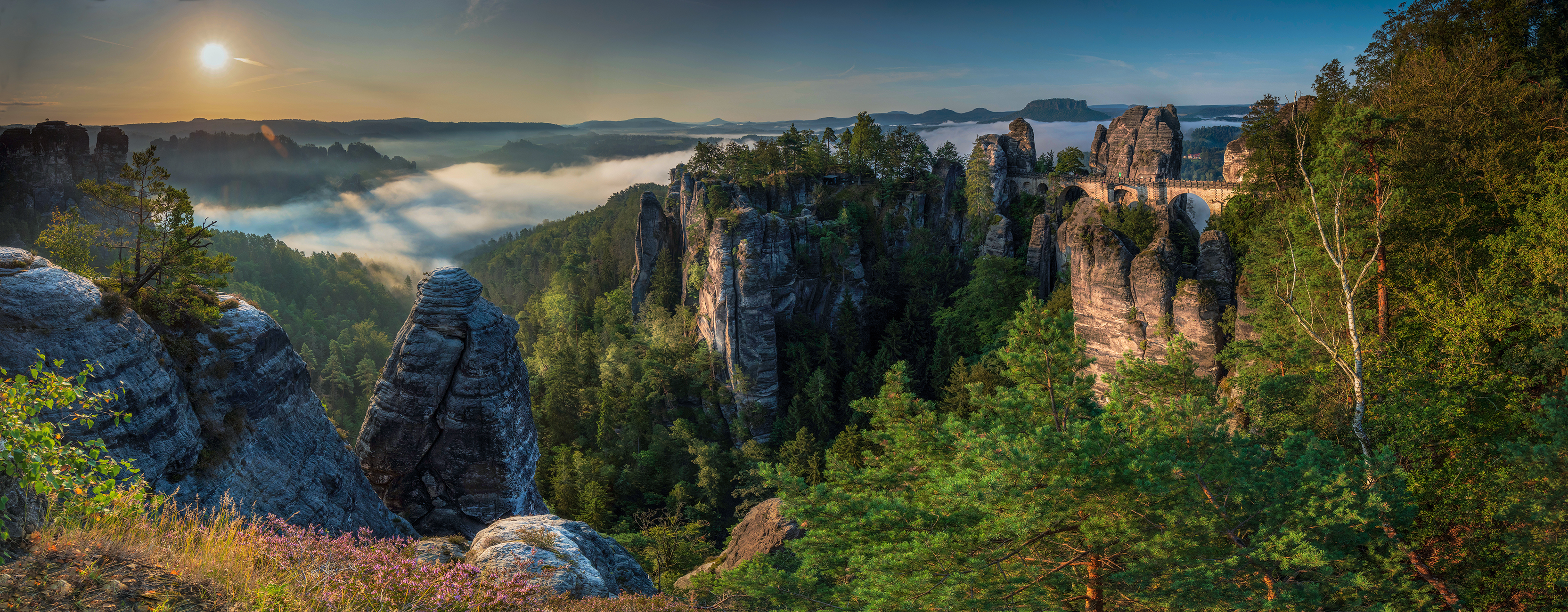 bastei bridge, mountains, germany, see,  deutschland, saxon switzerland,  Gregor