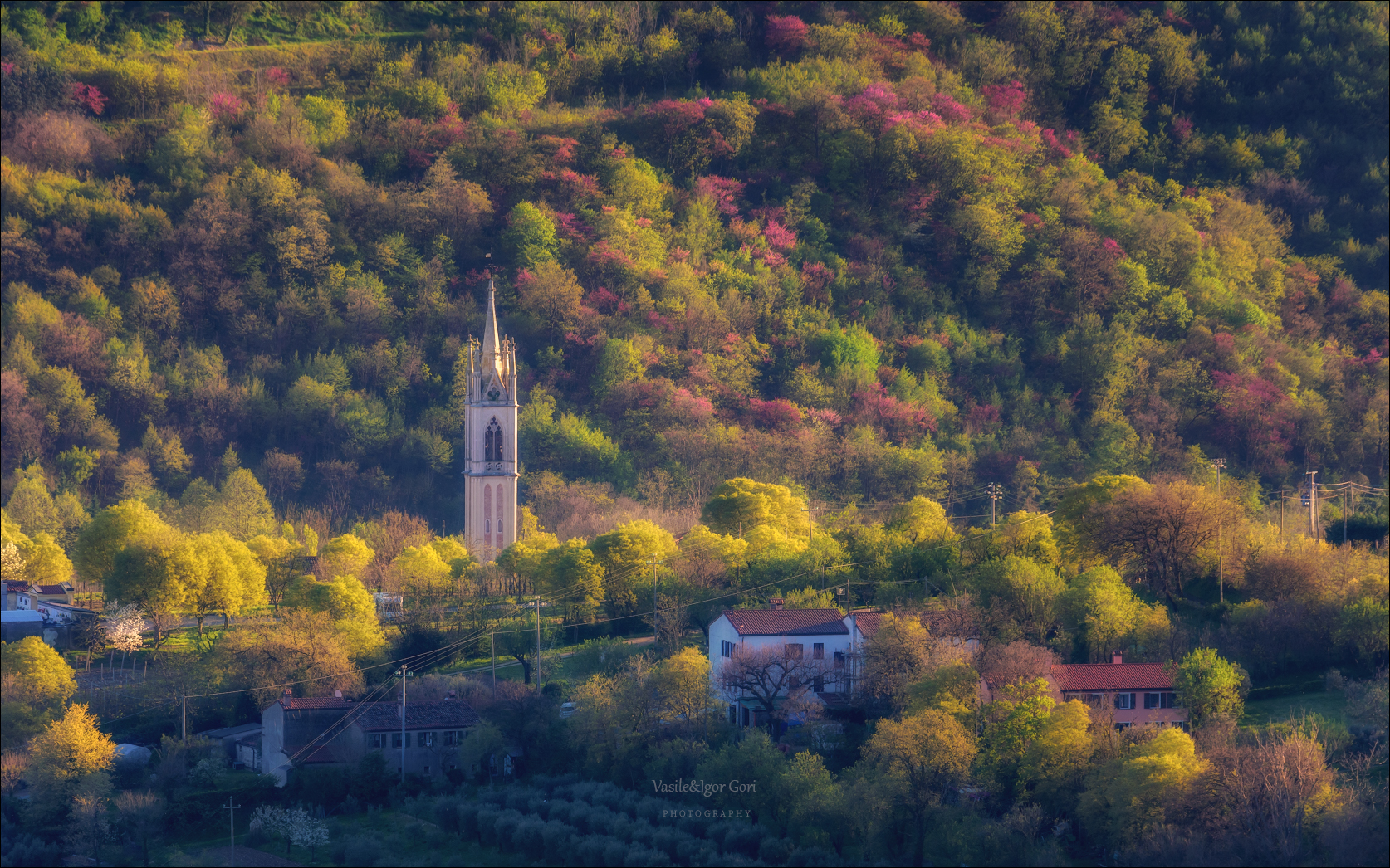 italy,valle san giorgio,italia,вечер,италия,veneto,весна,венето,belvedere,деревня,свет,nature,rural,апрель, Гори Василий