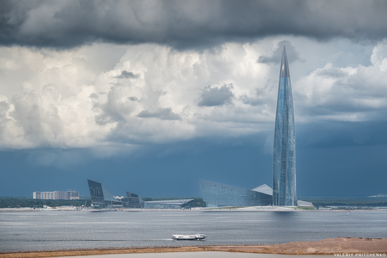 город, архитектура, городской пейзаж, Санкт-Петербург, Лахта-центр, cityscape, Валерий Притченко