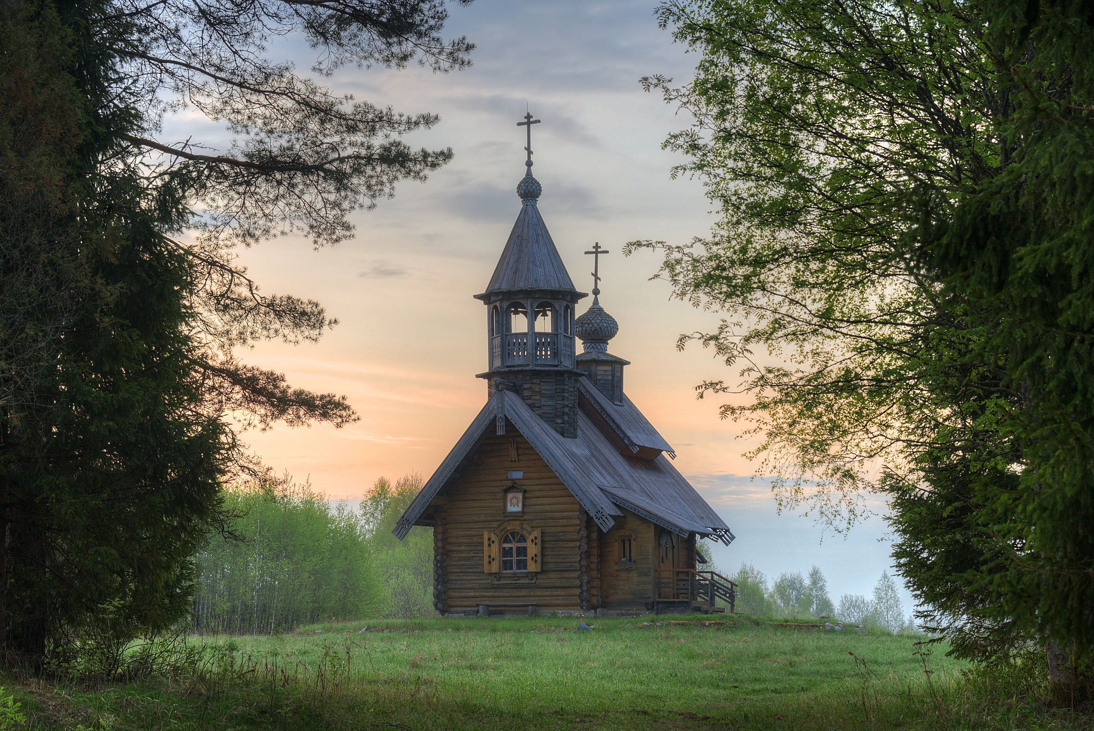 лето, деревня, утро, цепковь, Гармашов Сергей