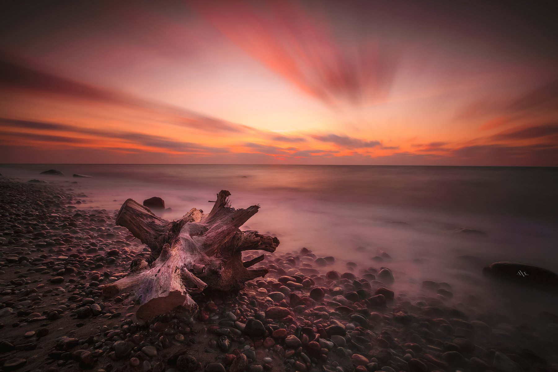 Baltic Sea, Colors, Lithuania, Long exposure, Sunset, Руслан Болгов (Axe)