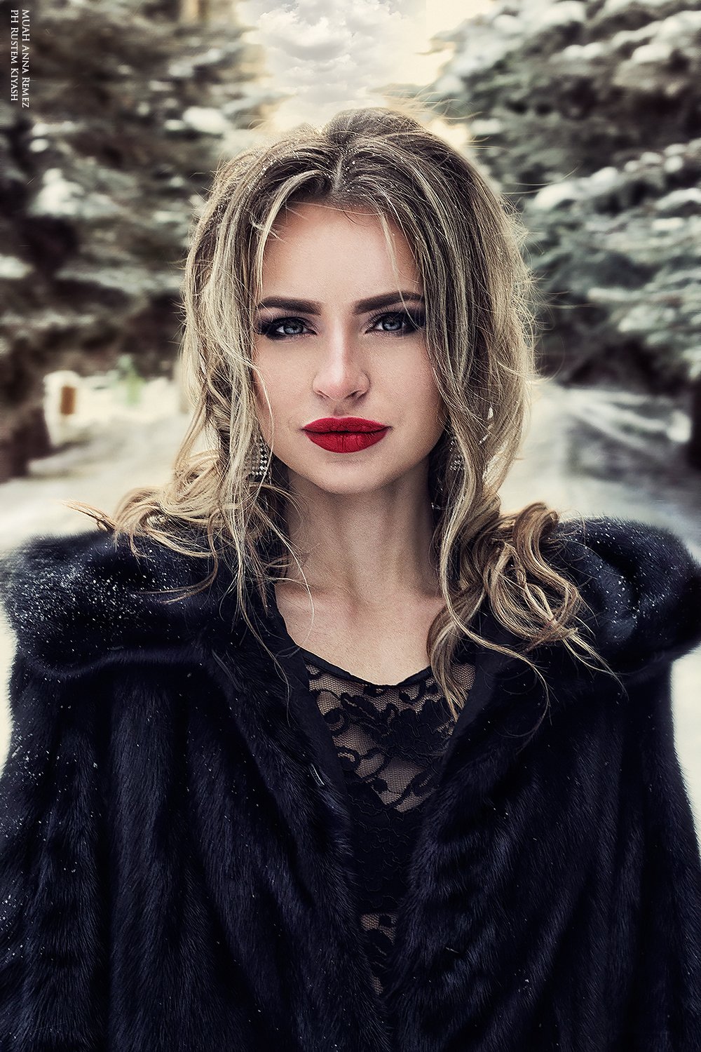 Portrait, Девушка, Зима, Портрет, Снег, Рустем Кияш