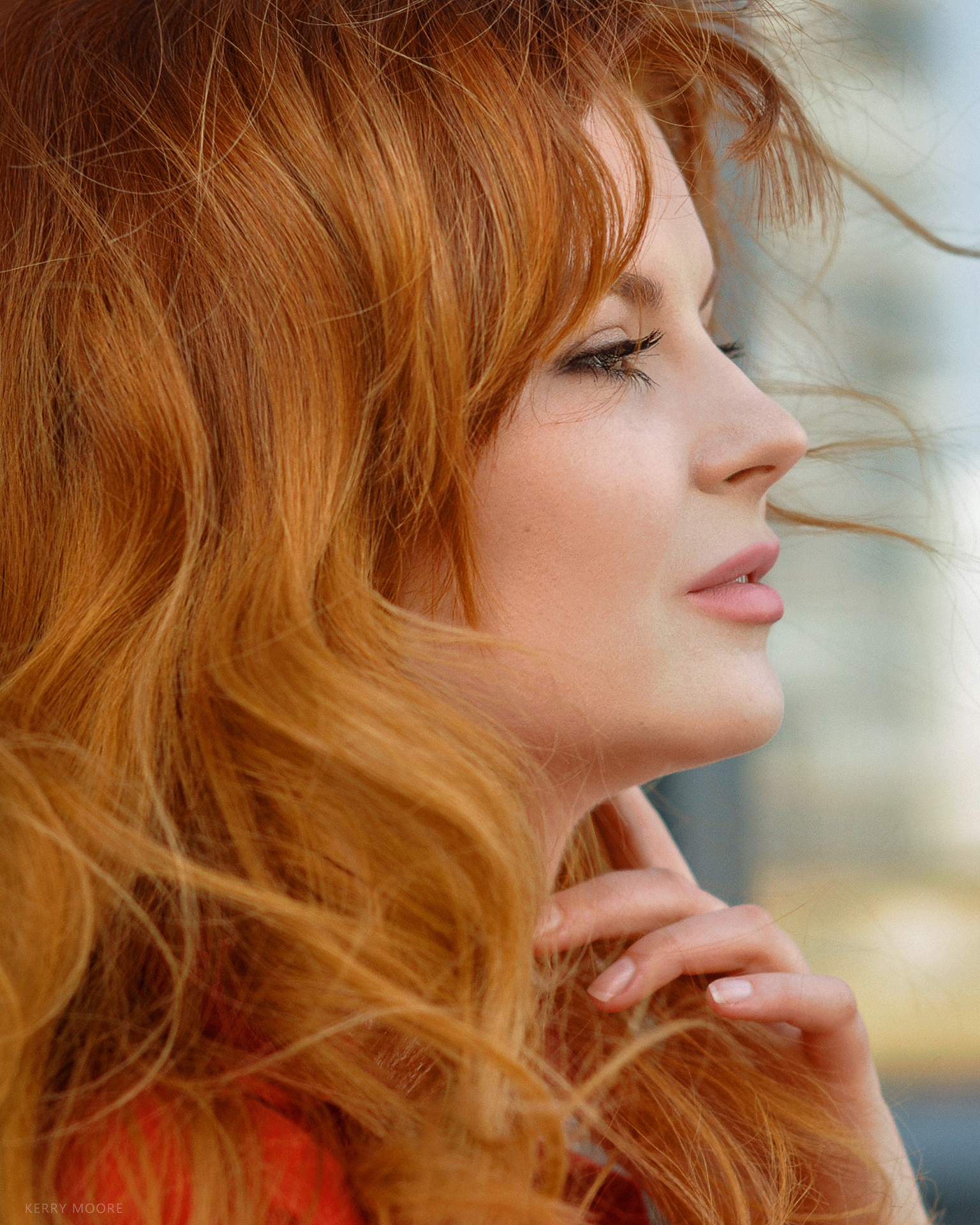 portrait, beauty,red hair, red head, girl, model, eyes, woman, female, glamour, style, fashion,  Kerry Moore