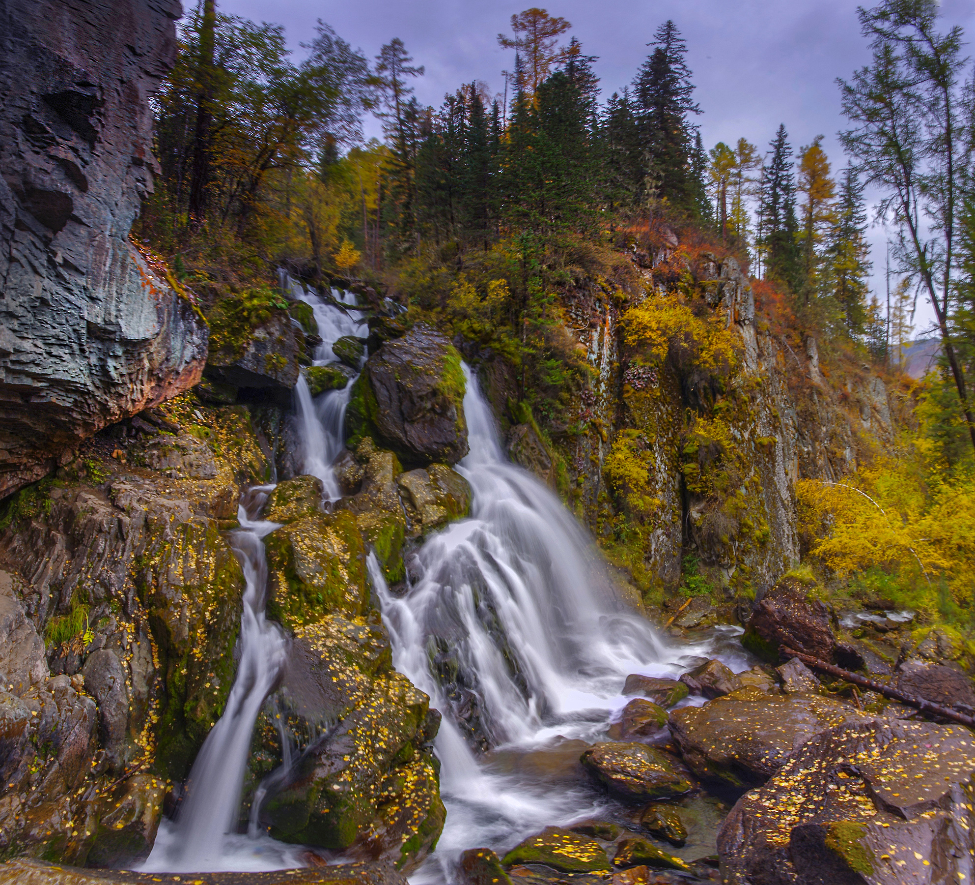 алтай, река, нижний карасу, чибит, водопад, большой уларский, вода, осень, скалы, валерий чичкин, Чичкин Валерий