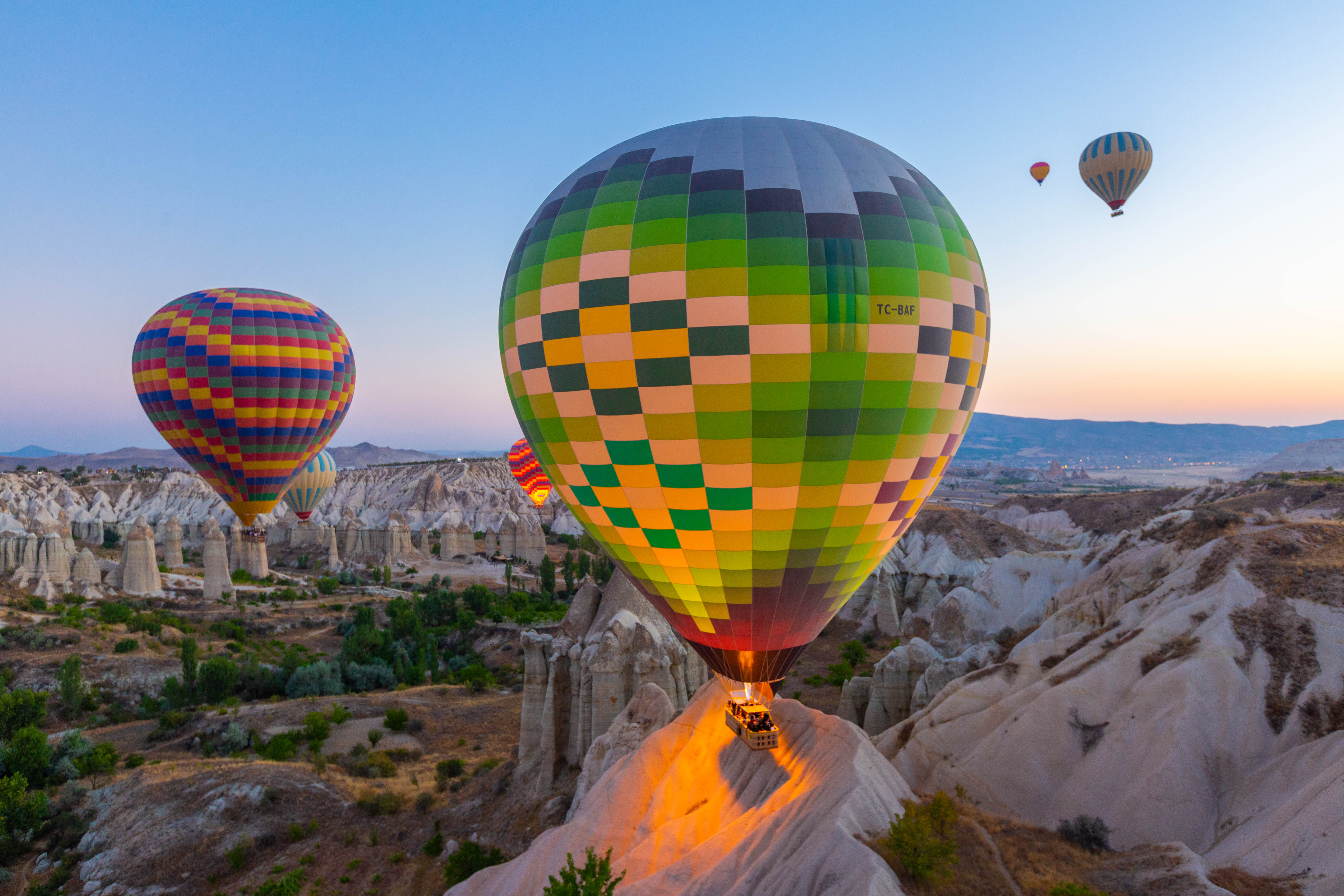 cappadocia, turkey, central anatolia, air balloon, morning, nature, rocks, landscape,  Nina Zorina