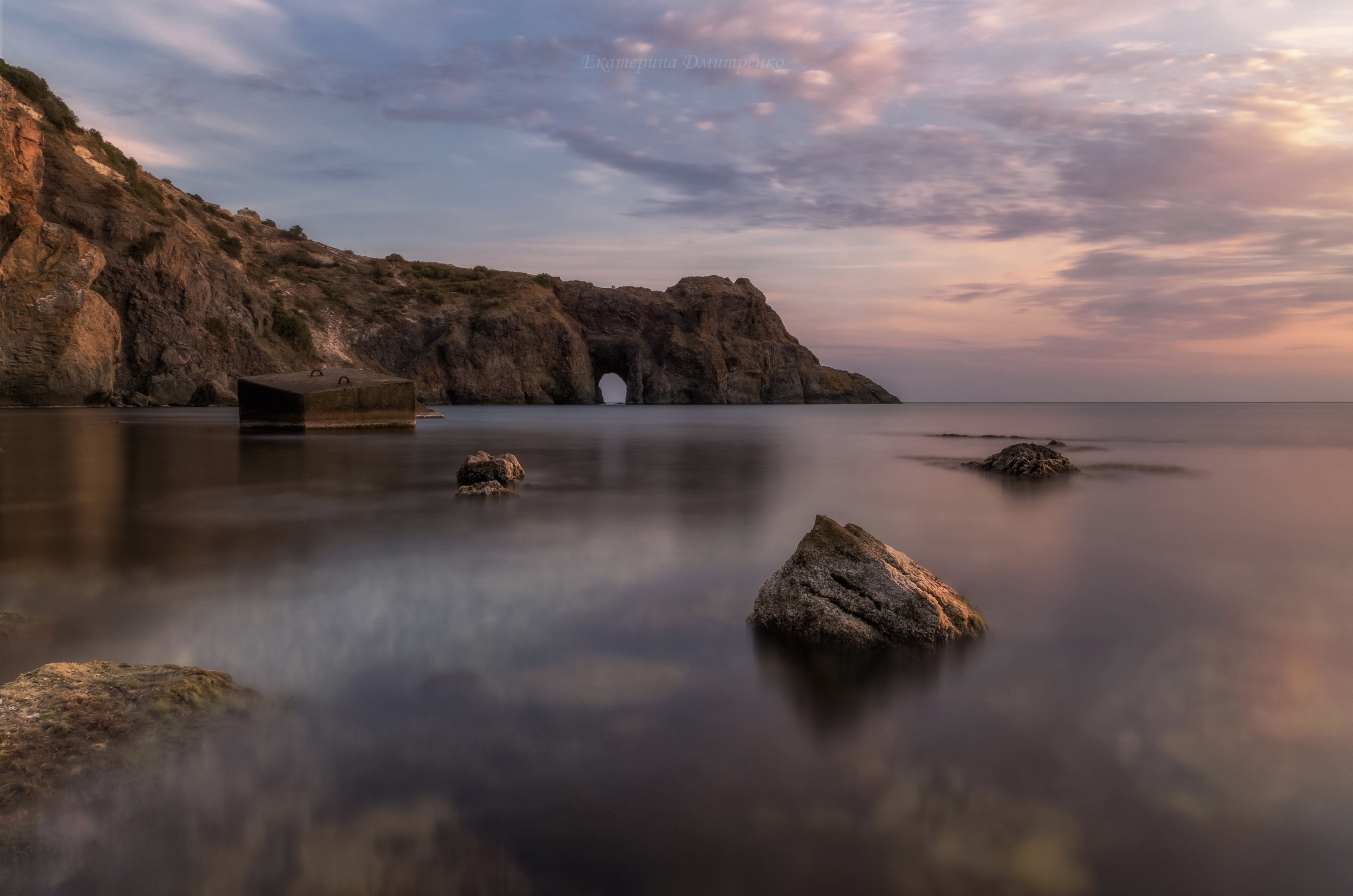 море, грот дианы, фиолент, севастополь, длинная выдержка, морской пейзаж, крым, crimea, landscape, seascape, Дмитренко Екатерина