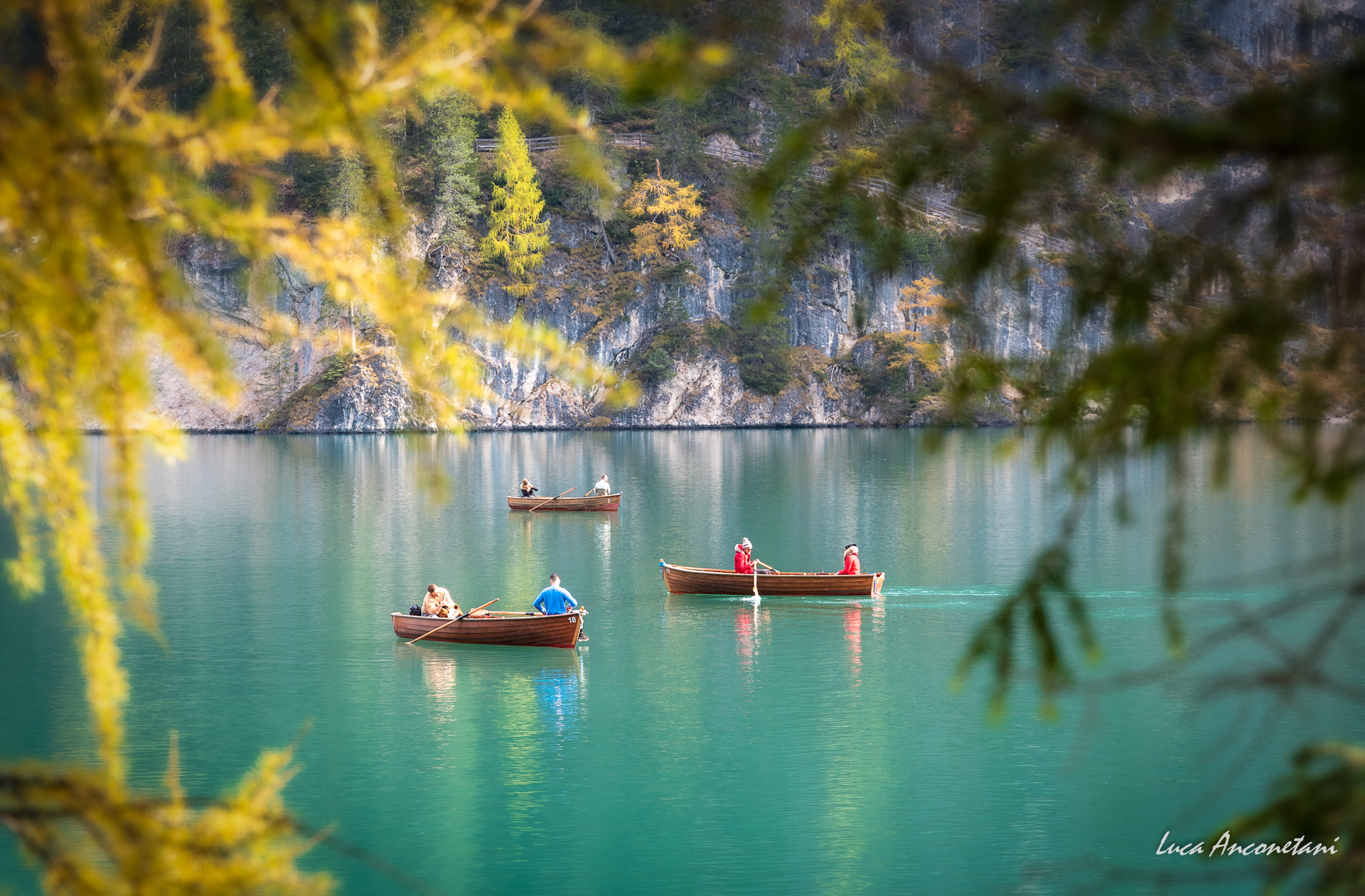 lake braies dolomites italy landscape nature frame travel, Anconetani Luca