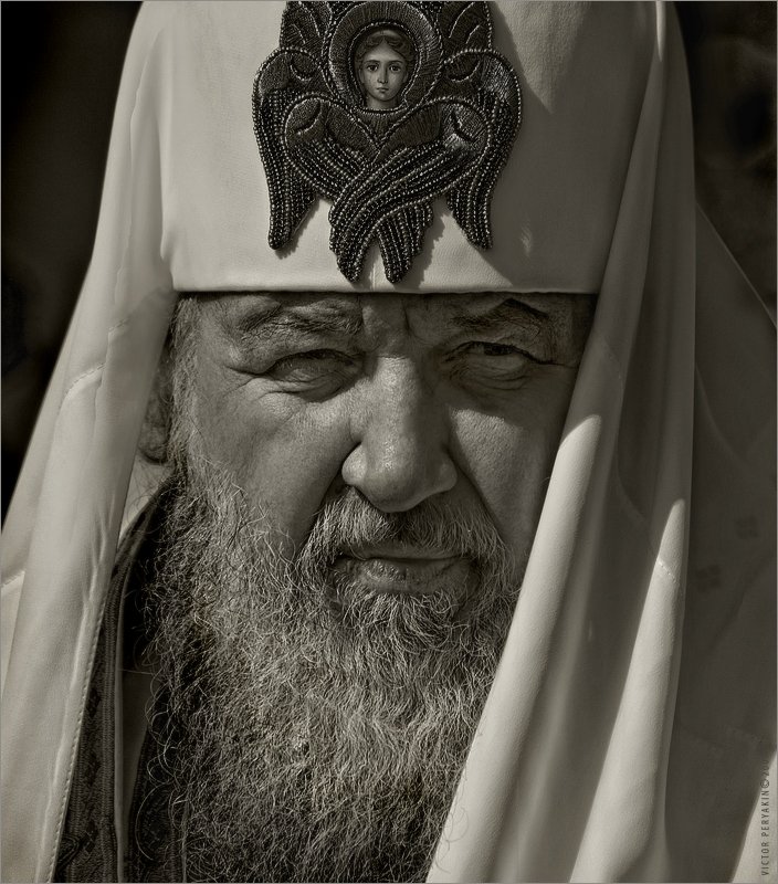 патриарх, всея, руси, кирилл, религия, портрет, Виктор Перякин
