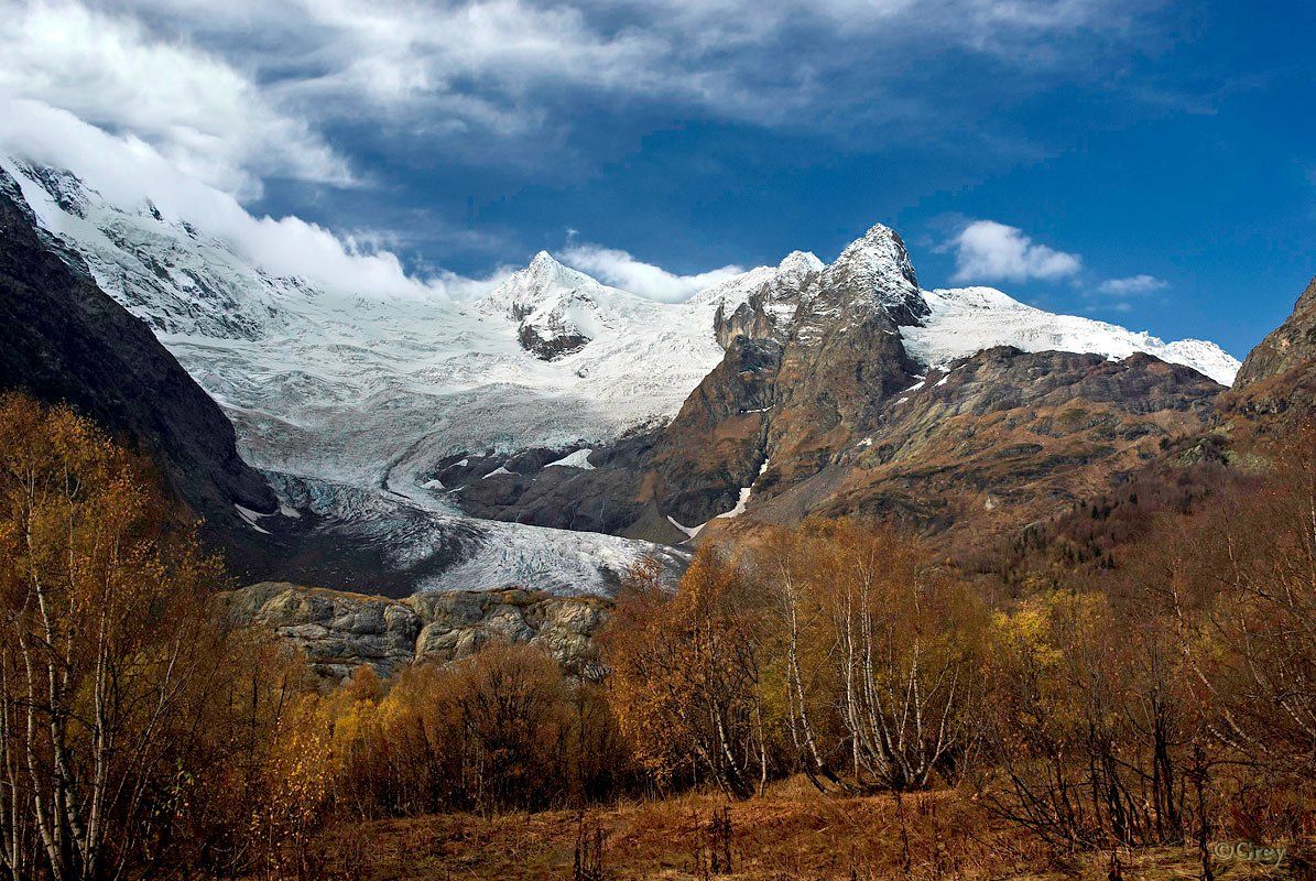 ледник,горы,алибек,домбай, Сергей Павлов