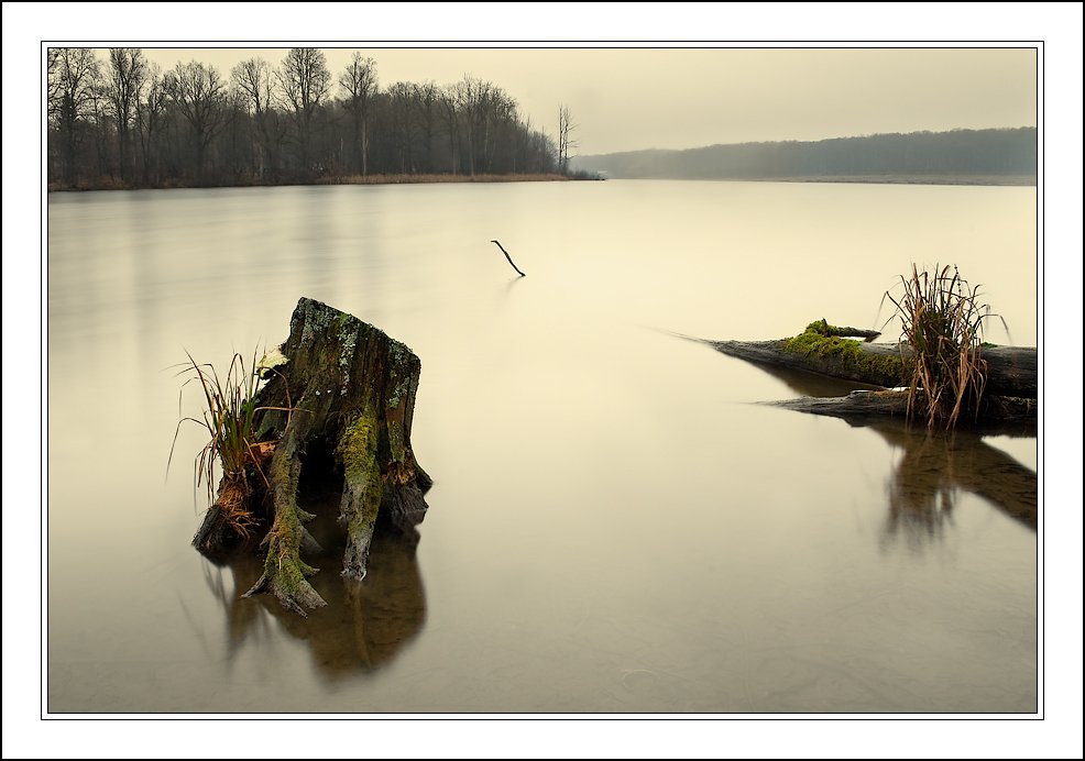 пейзаж, вода, осень, remak