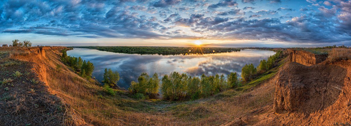 Ахтуба, Панорама, Река, Александр Сыроватский