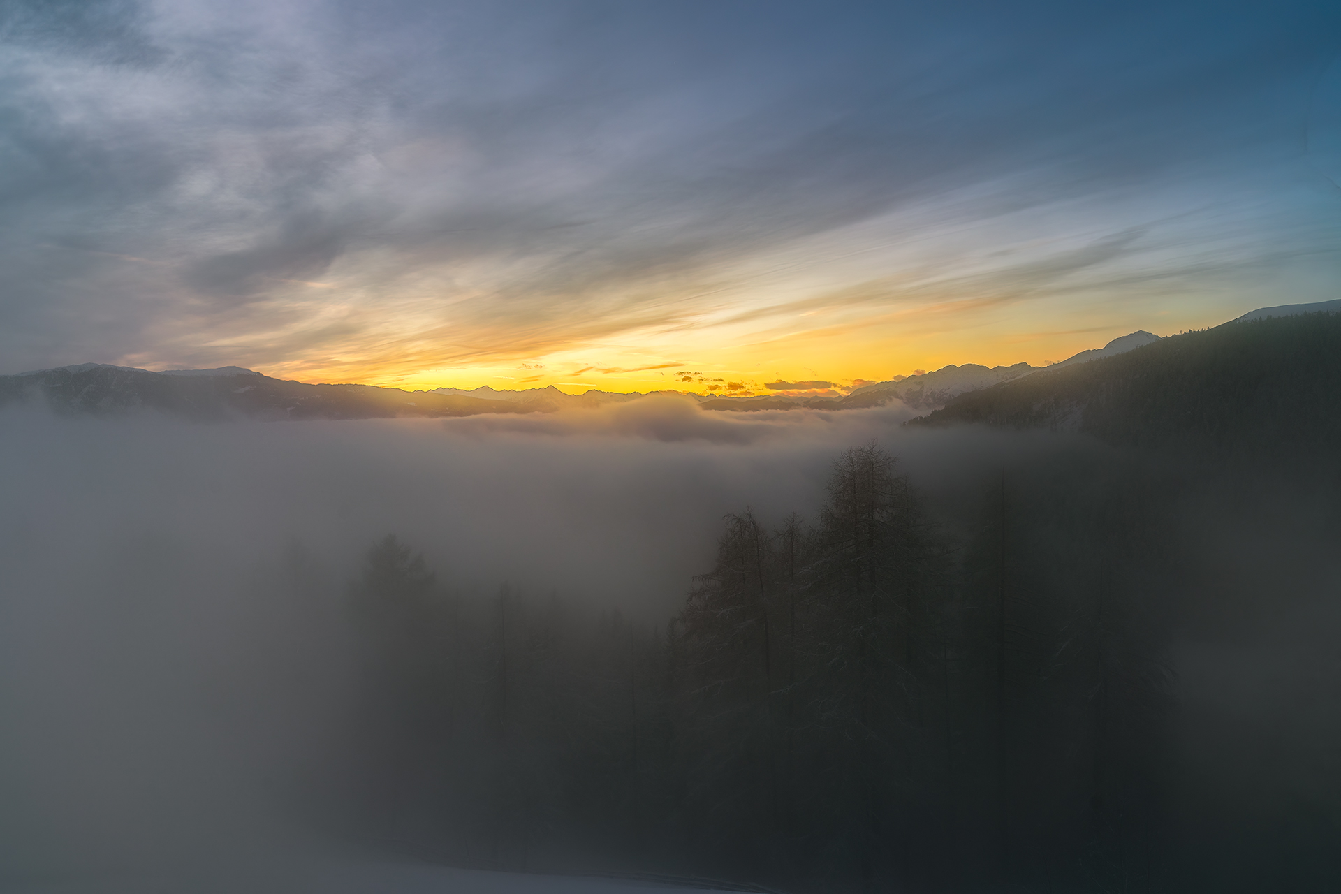 @perca #perca #valpusteria #dolomiti #nebbia #tramonto #fog, Andrea Mazzù