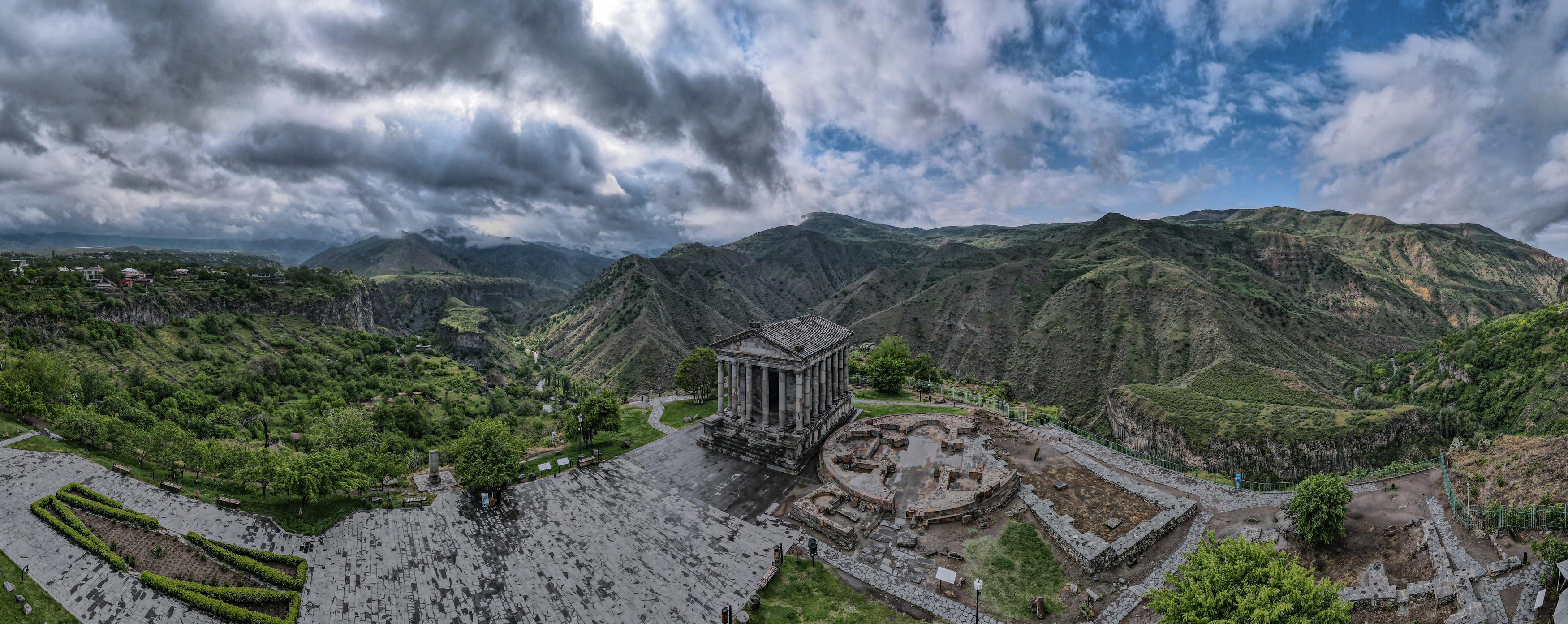 Армения, храм Гарни, панорама, , Юрий Гаврилов