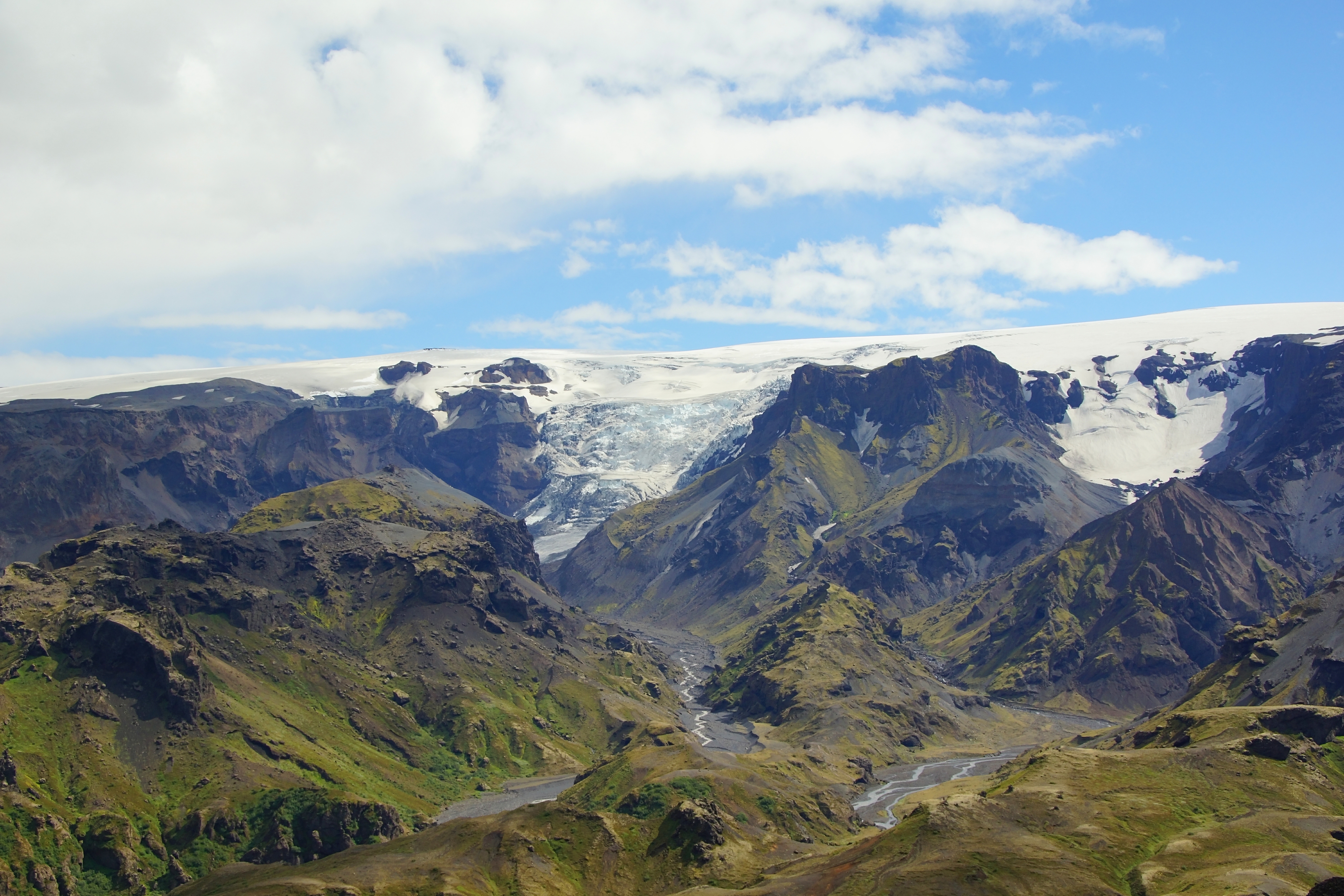 landscape, valley, mountains, snow, light, nature, hiking, terrain, glacier,  Сергей Андреевич