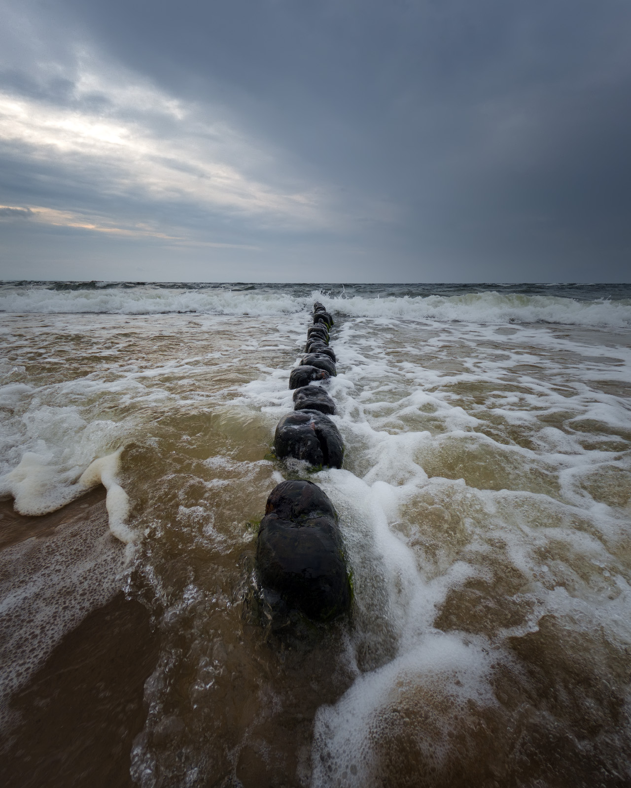 baltic, landscape, poland, sky, sea, evening, Виктор Тулбанов