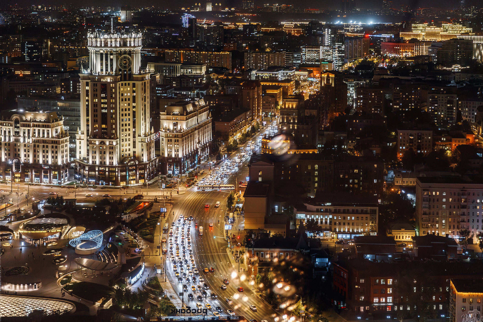 ночная москва, москва, павелецкая, Сергей Вьюнов