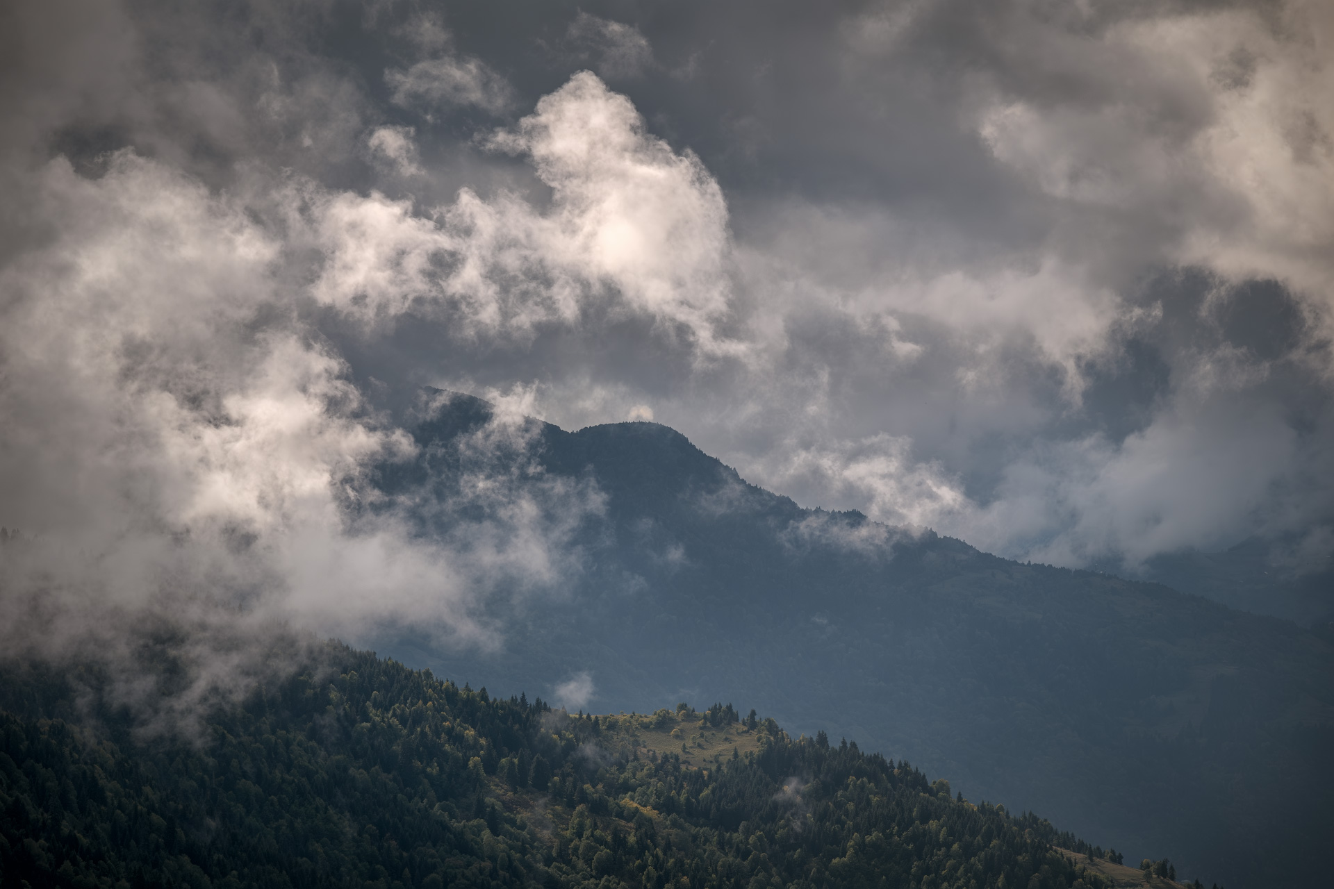 goderdzi, sky, cloiuds, dramatic, valley, pass, mountains, landscape, scenery, travel, outdoors, caucasus, sakartvelo, georgia, adjara, chizh, Чиж Андрей