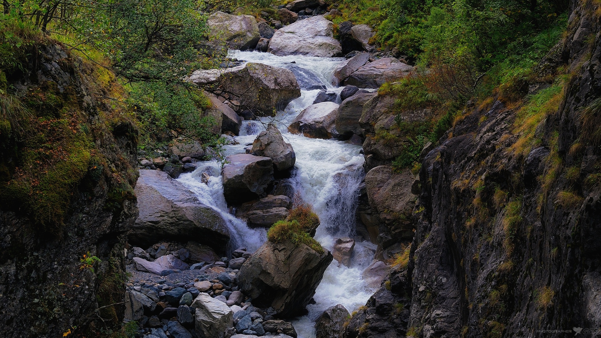 природа лето пейзаж река камни горы вода, Serj Master