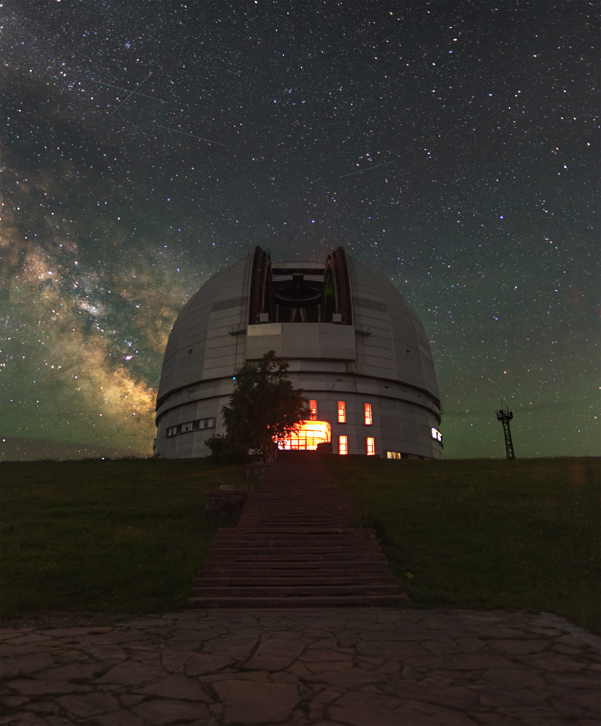 бта, обсерватория, млечный путь, астрофотография, астрофото, ночь, звезды, night, astrophoto, milky way, stars, Кудашкина Ксения