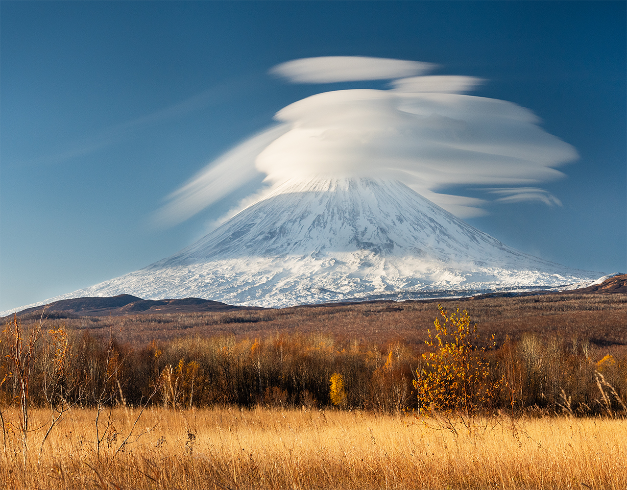 камчатка, вулканы, осень, Ушаков Николай