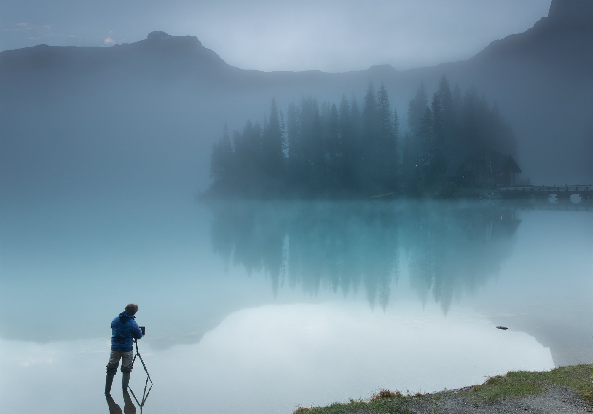 emerald lake, morning at emerald, yoho national park, Evgeny Chertov