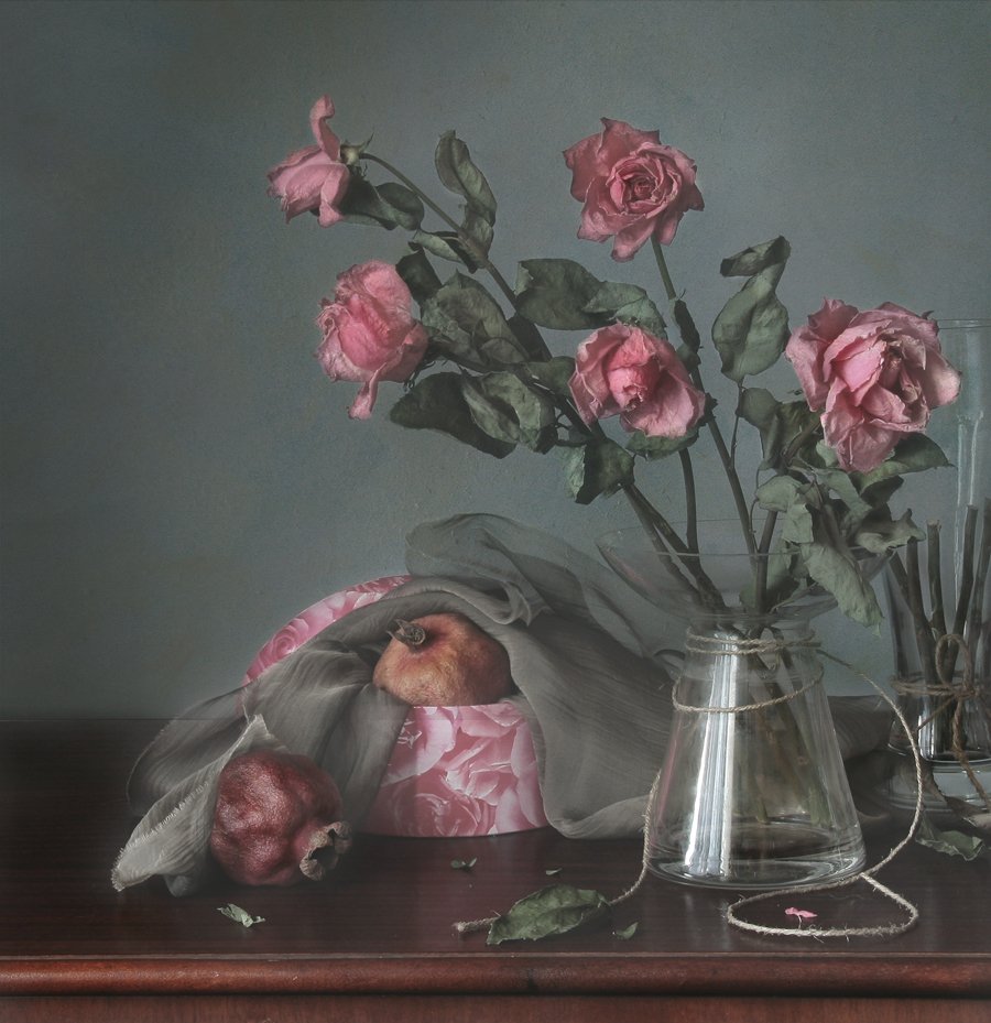 Гранат, Розы, Цветы, Svetlana Tkachenko