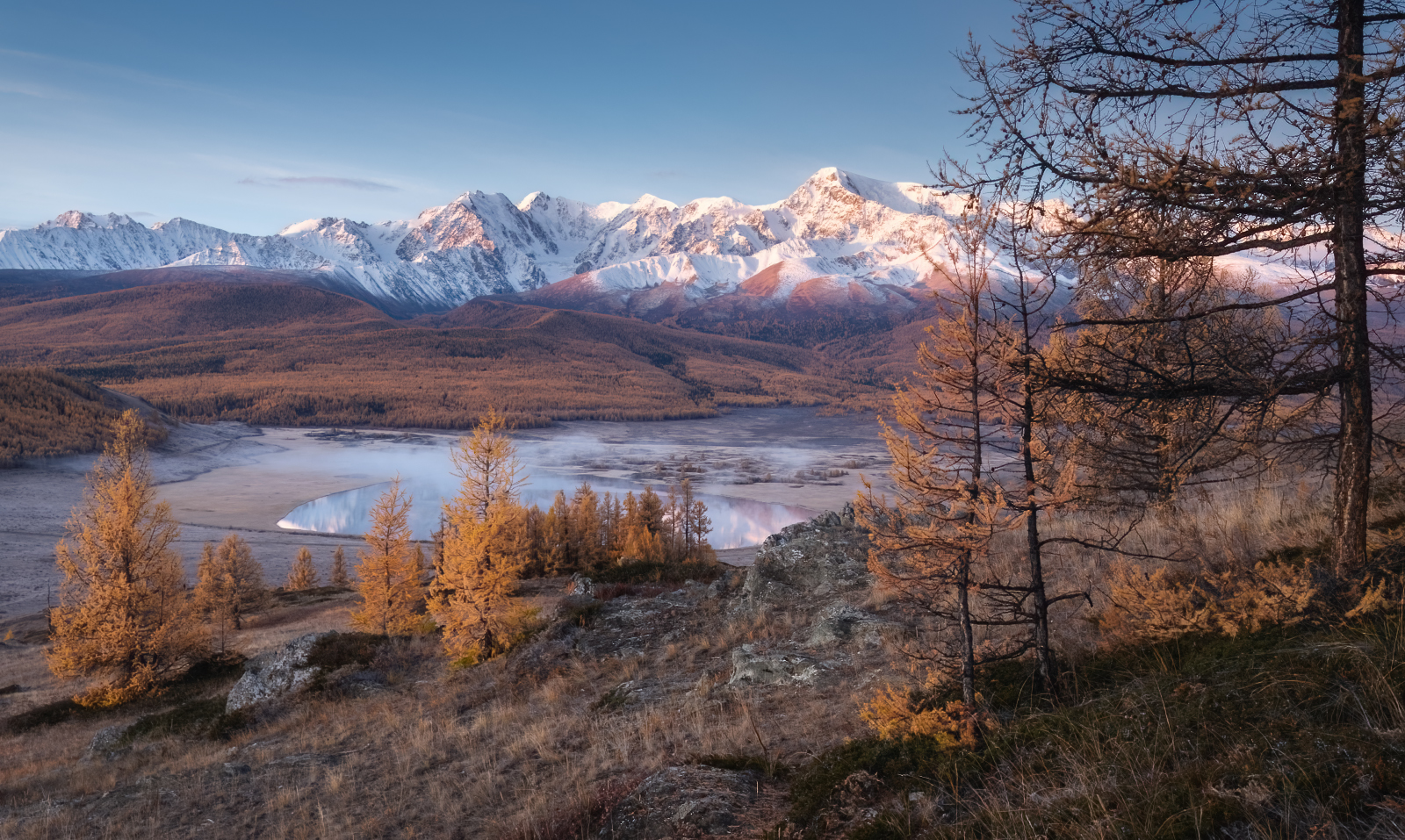 алтай, горный алтай, пейзажи алтая, кош-агачский район, горное озеро, северо-чуйский хребет, золотая осень, горы, осенний алтай, горная тайга, Рубан Елена