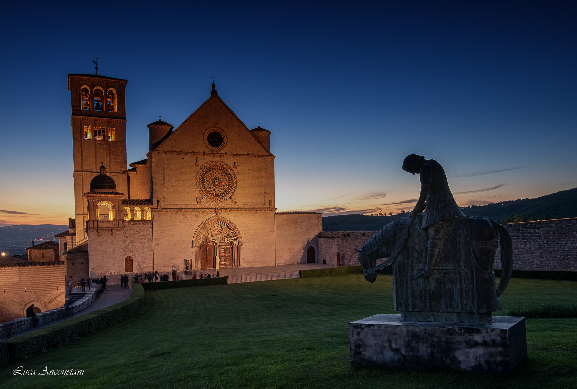 assisi street urban church travel italy, Anconetani Luca