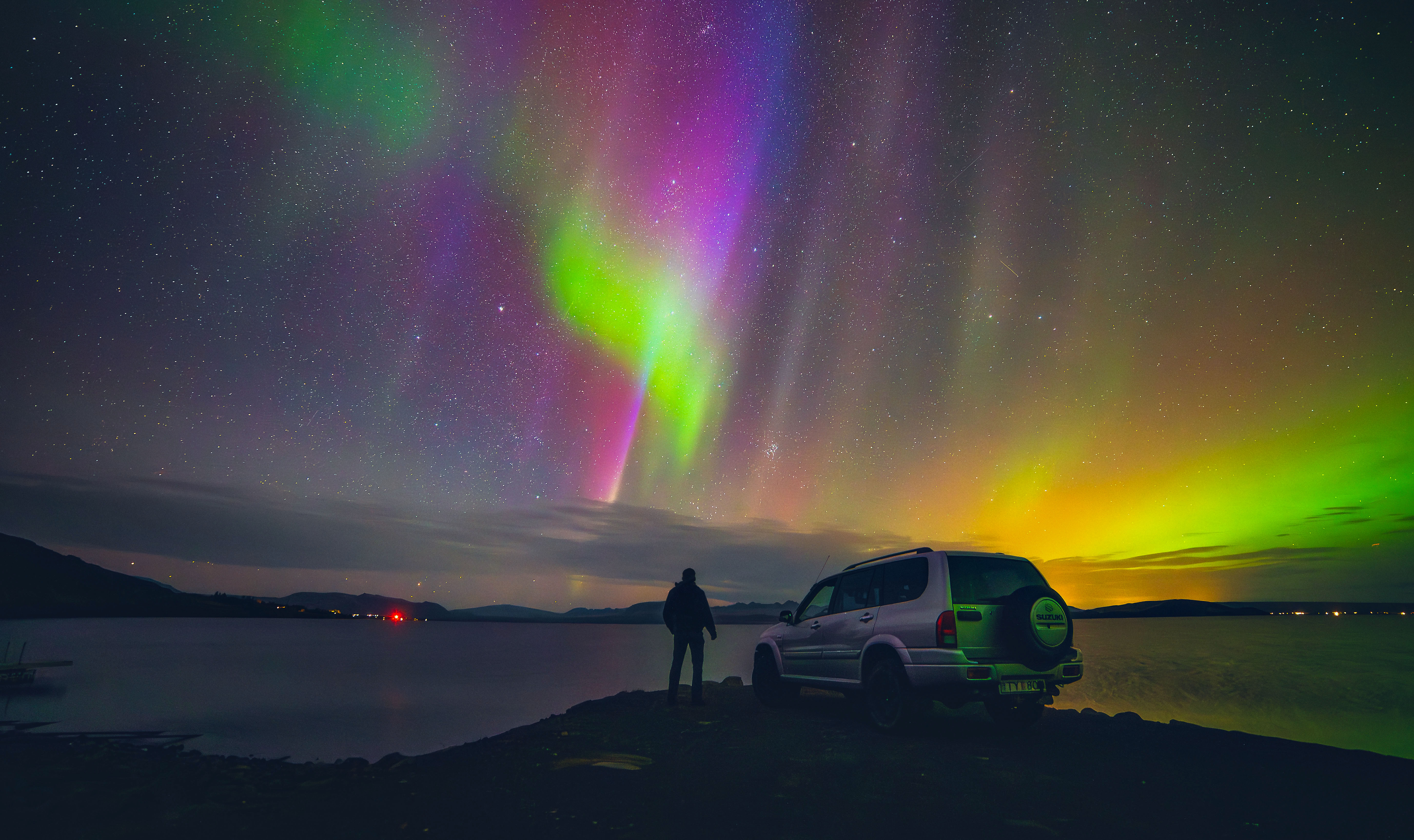 Aurora, Northern lights, nikon, d750, night, sky, landscape, Iceland, travel, 4x4, suzuki, off road, selfie, colors, nature, scenic, epic, , Matikas Julius