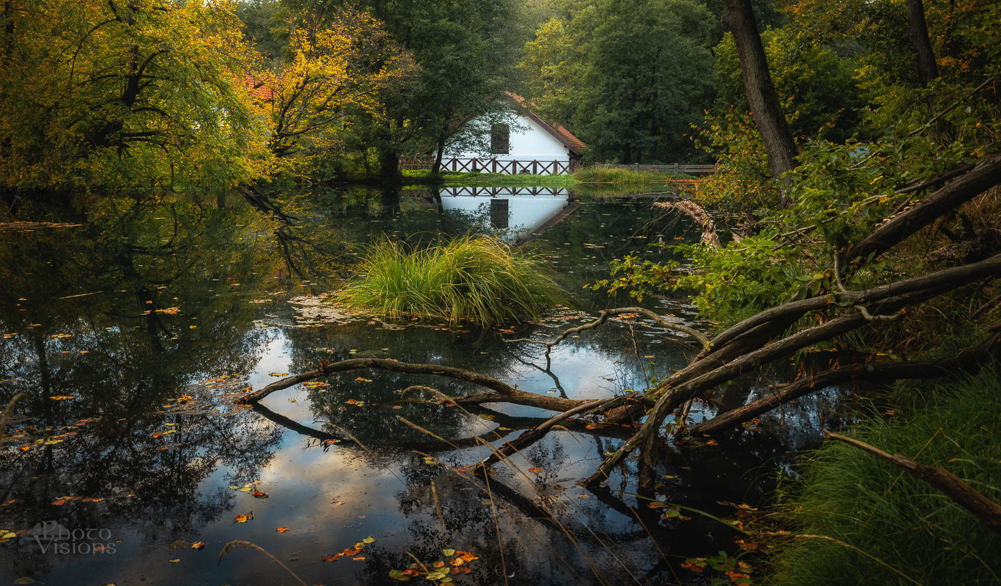 autumn,reflections,building,landscape,nature,, Photo Visions