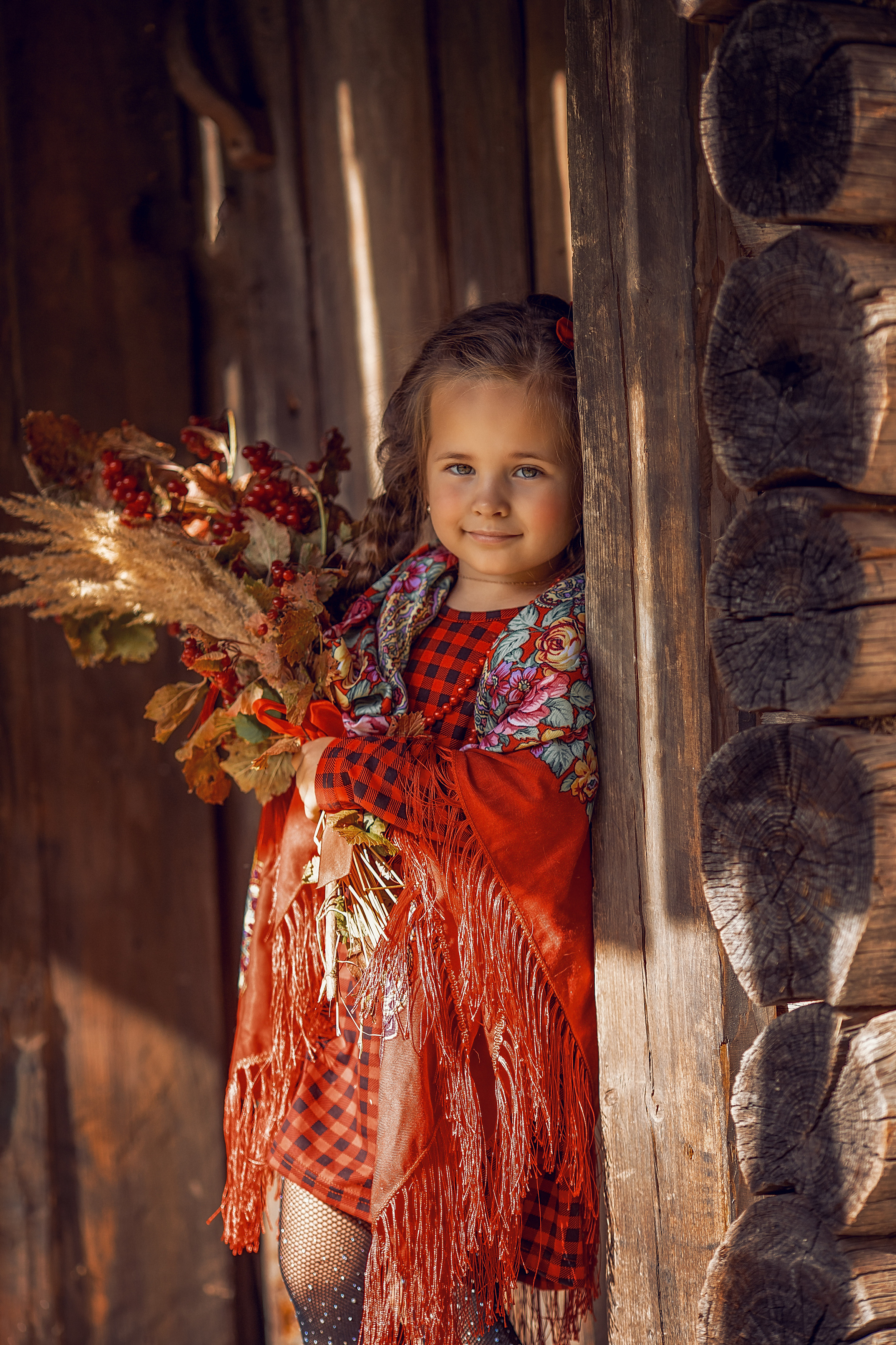 портрет, портрет ребенка, девочка с букетом, фотосессия осенняя, Ирина Ларина