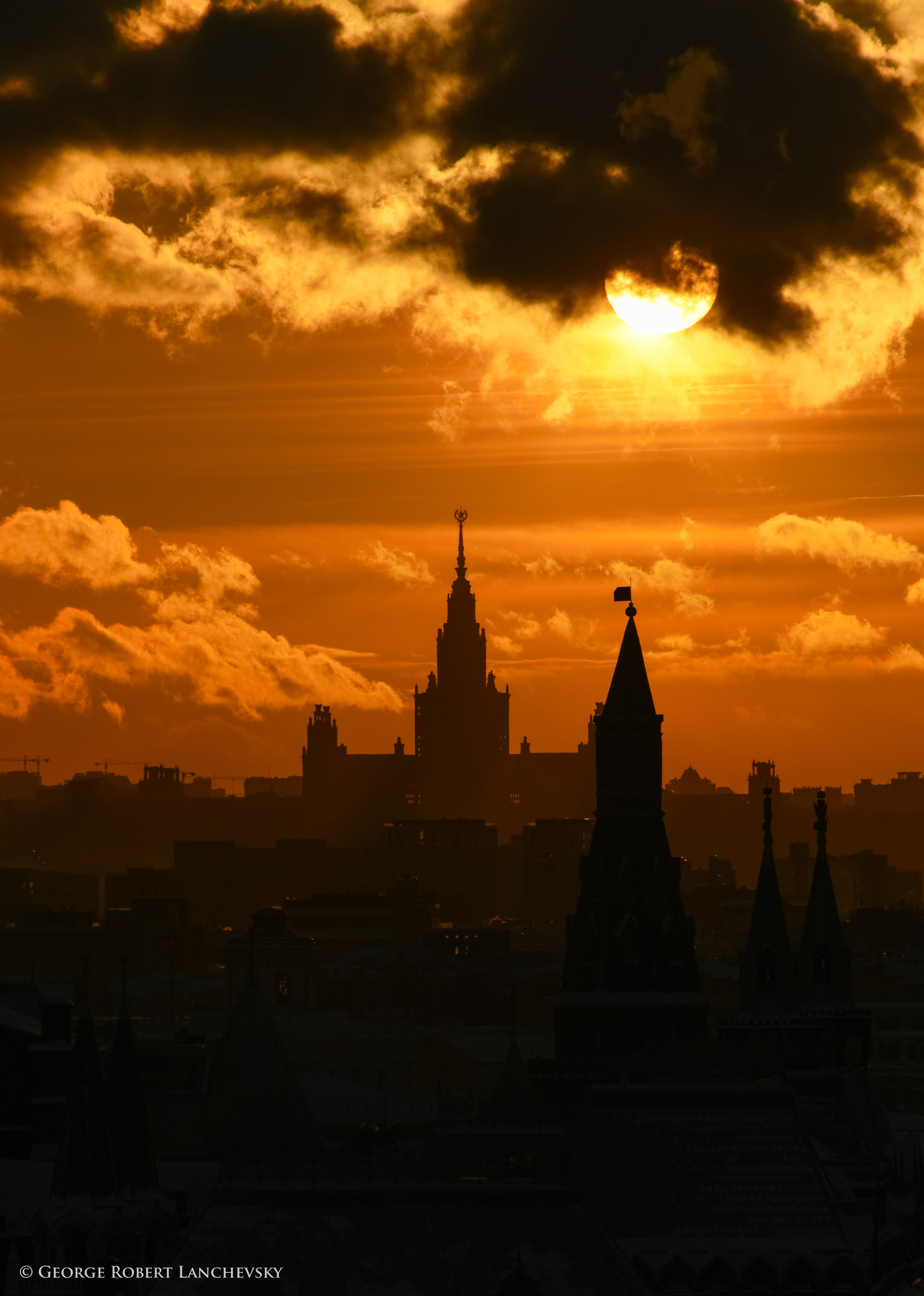 Руфинг фотография, руфинг, закат, Россия, Москва, Георгий Ланчевский