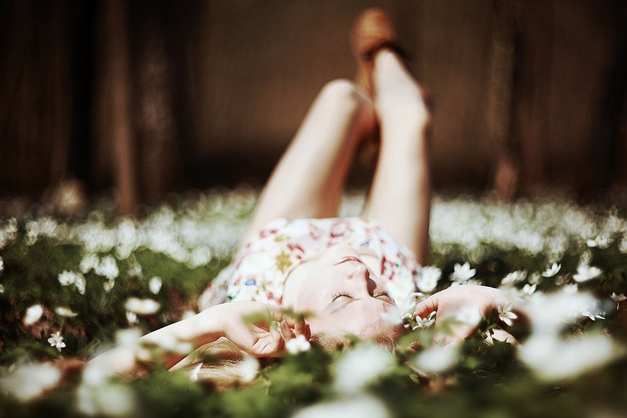 helios  40, girl, flowers, Marius Mork