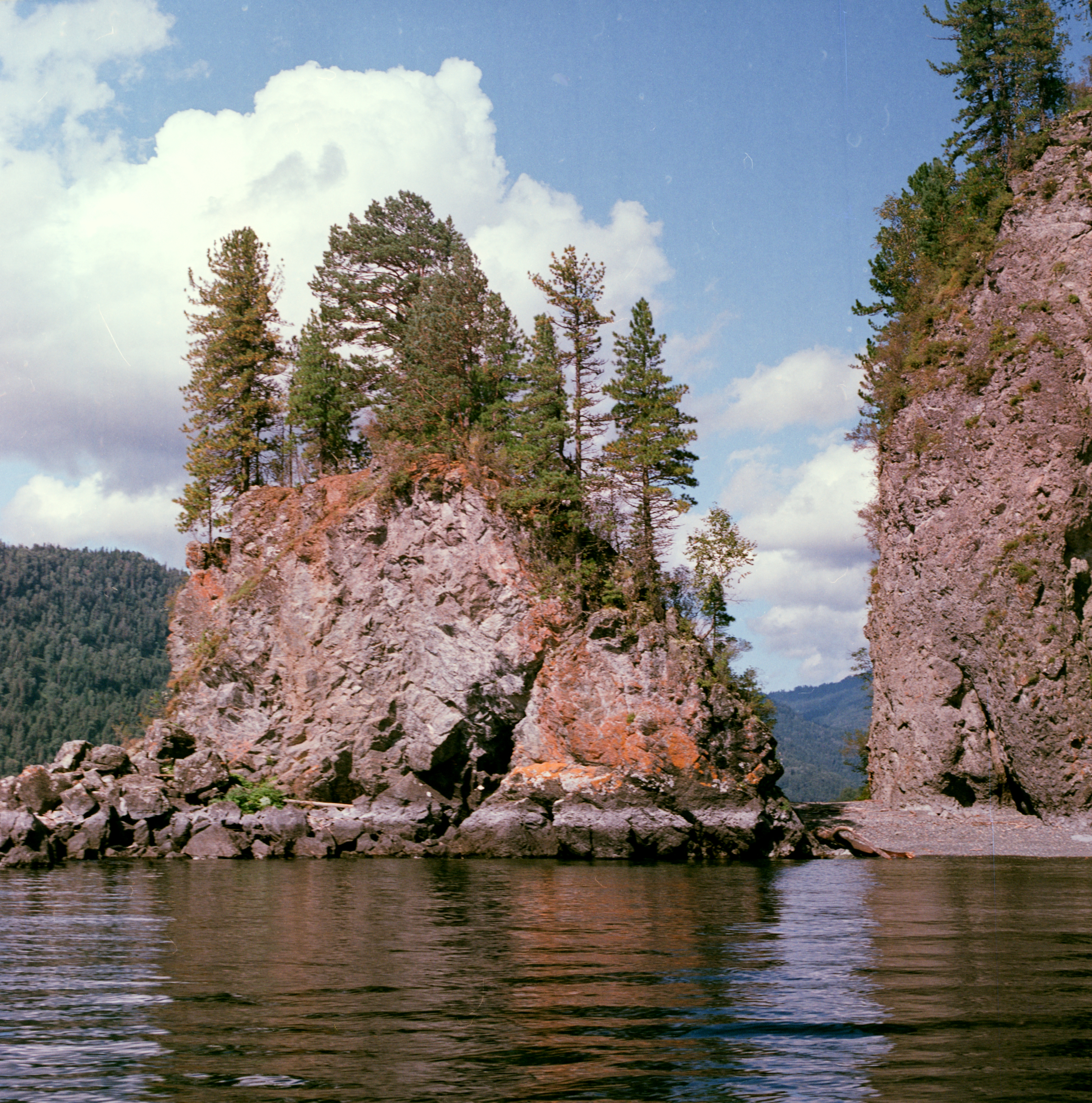 пленка, пейзаж, алтай, телецкое, озеро, film, altay, lake, Mørkt