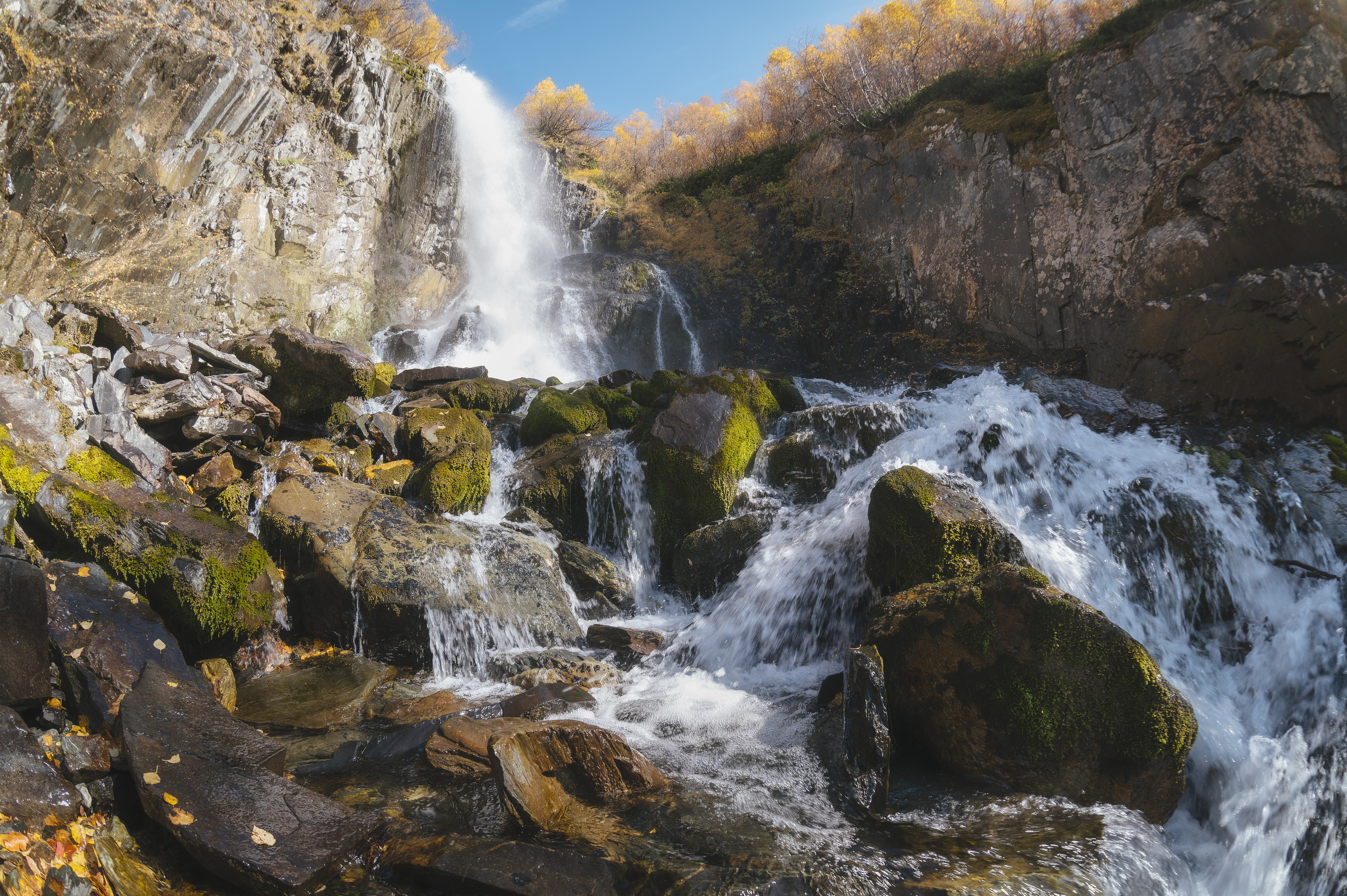 dombay, caucasus, rock, landscape, peak, nature, mountains, waterfall, autumn,, Бугримов Егор