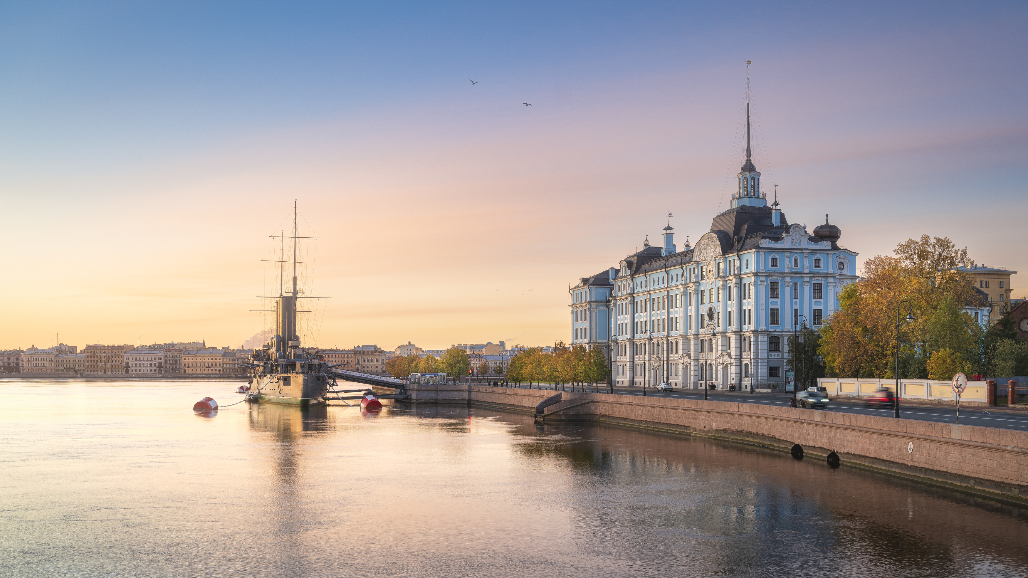 санкт-петербург , питер , аврора , нева , петроградка , рассвет , золотой час , осень, Черкасов Александр