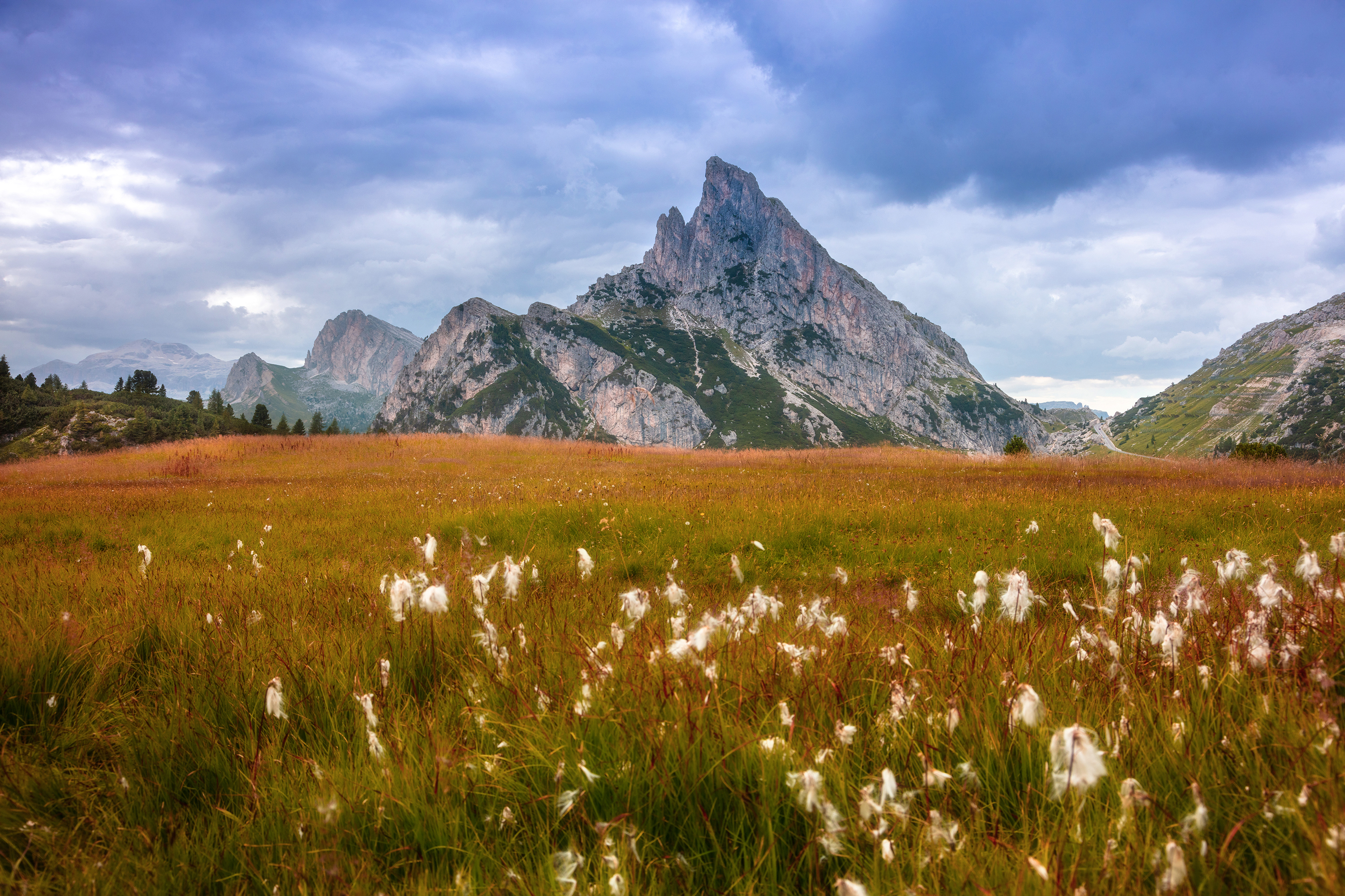 alps, mountains, italy, autumn, dolomites, autumn grasses,  Gregor