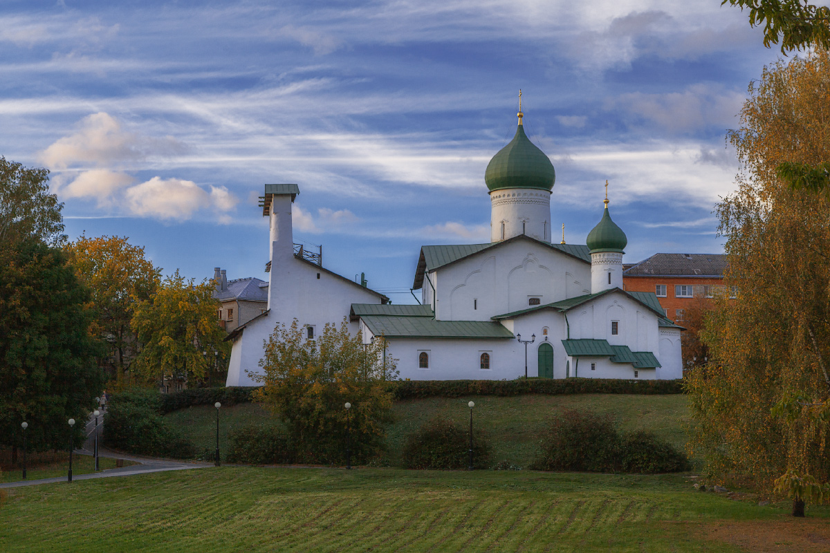 осень, природа, храм, небо, Liliya Semenova