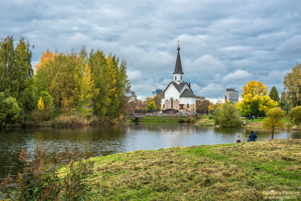 город, архитектура, городской пейзаж, санкт-петербург, пулковский парк, храм святого великомученика георгия победоносца, храмы петербурга, Павлова Марина