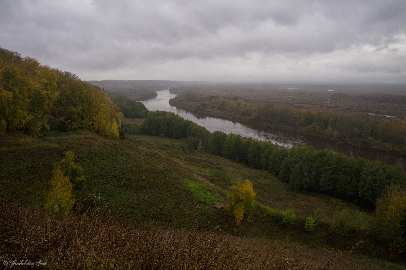 пейзаж, гороховец, дождь, лысая гора, осень, Анна Цветковская