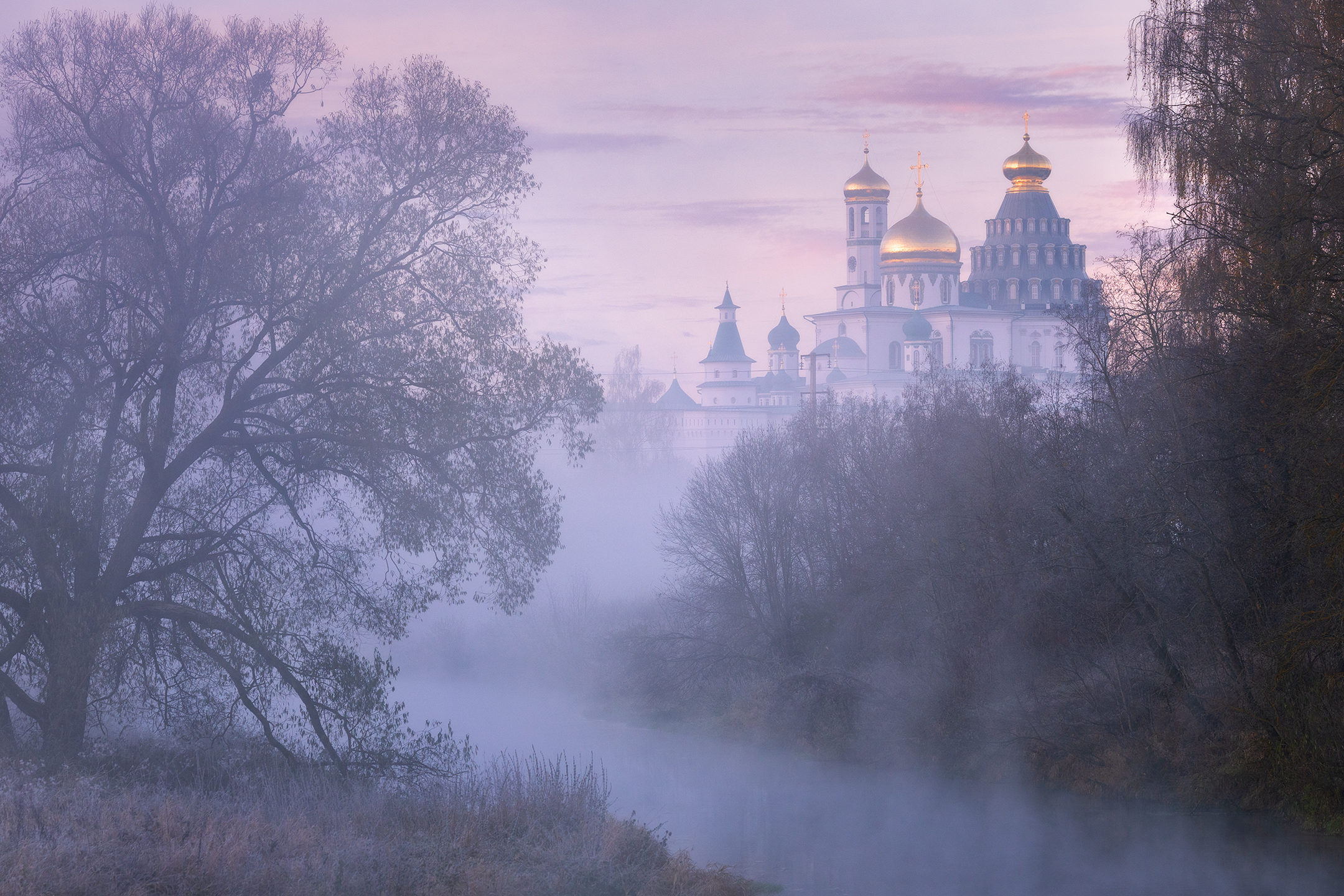 утро, истра, храм, осень, подмосковье, Стрельчук Александр