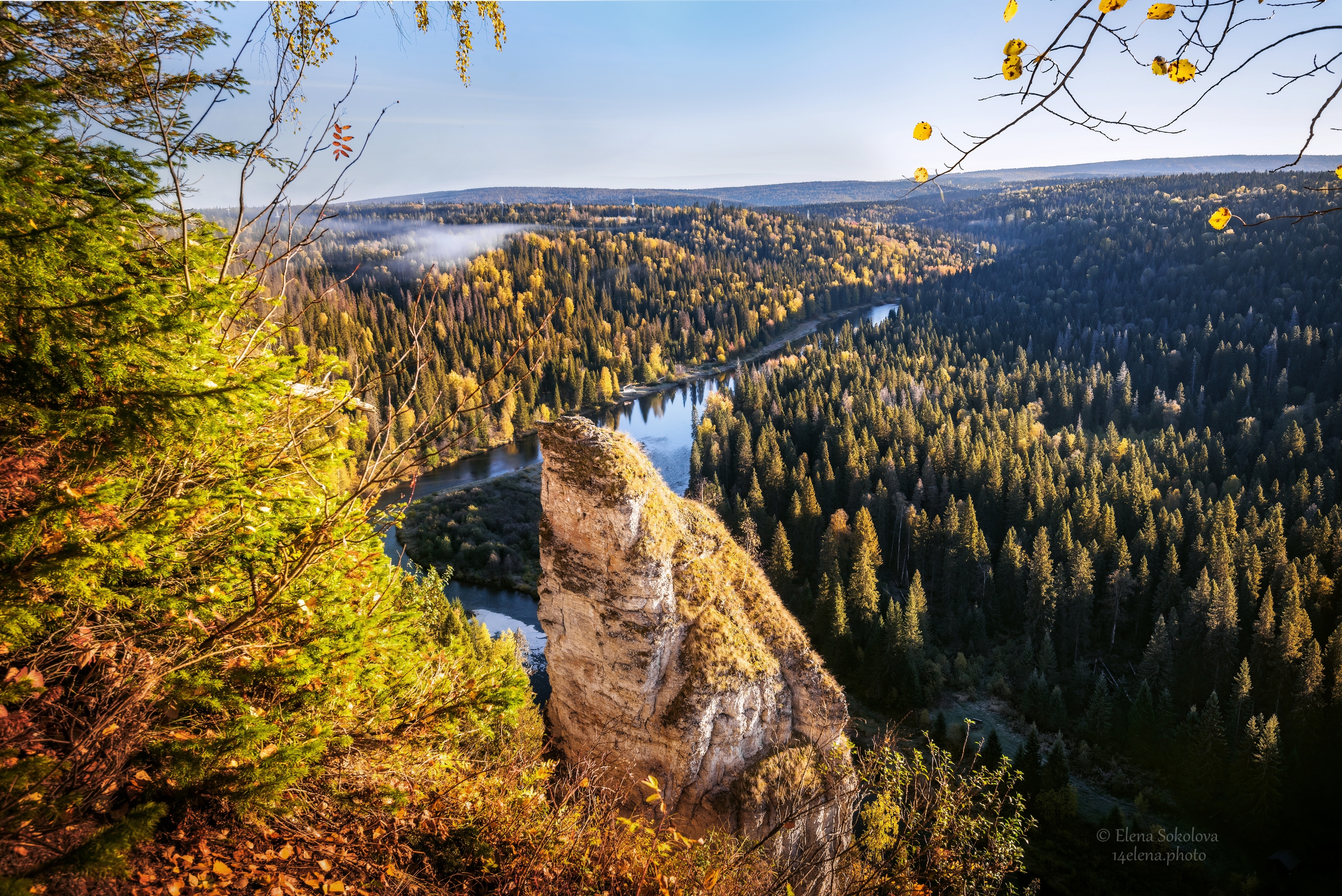 усьвинские столбы, осень, пермский край, Соколова Елена