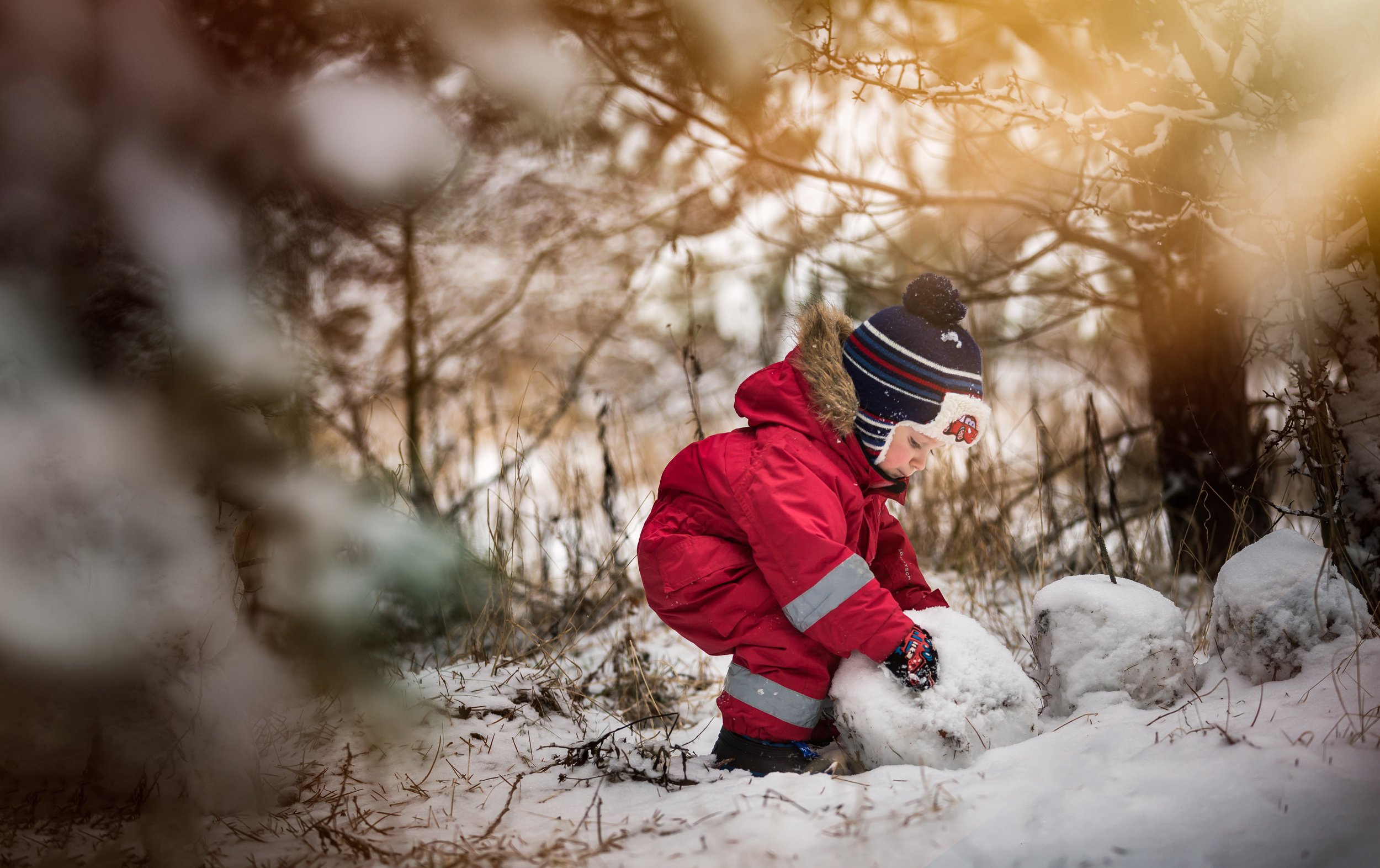 Boyadorable, Child, Children photography, Cute, Poland, Small, Snowman, Winter, Milosz_G