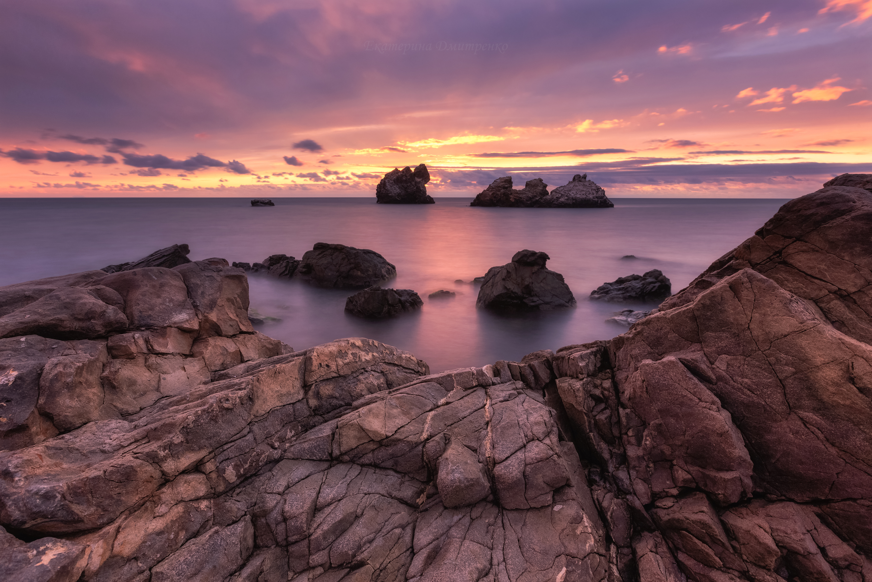 крым, утес, рассвет, утро, пейзаж, море, crimea, landscape, Дмитренко Екатерина